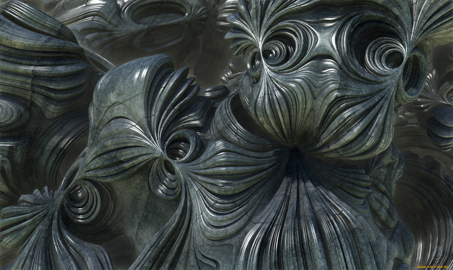 3д, графика, fractal, фракталы, узор, цвета, фон