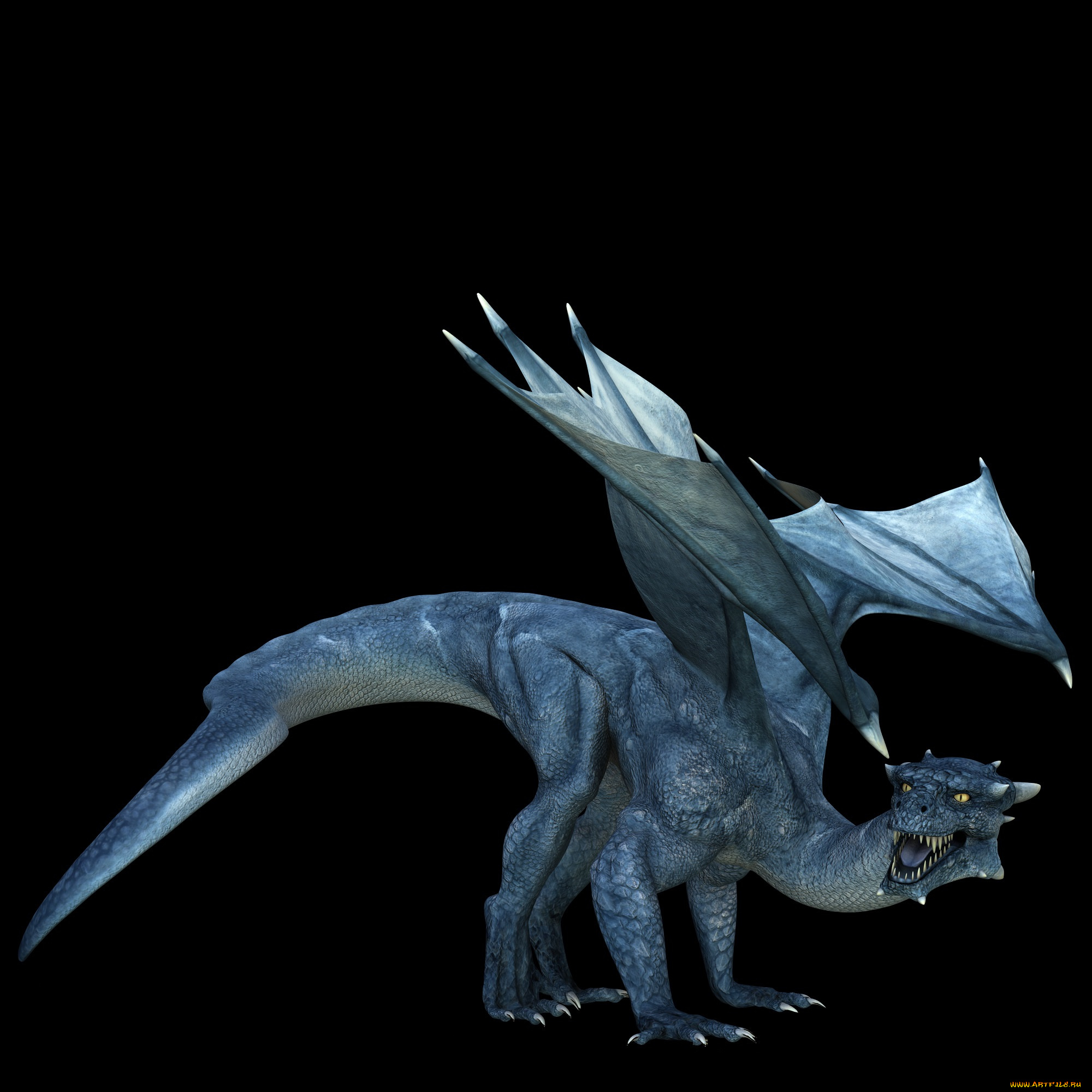 3д, графика, creatures, существа, дракон