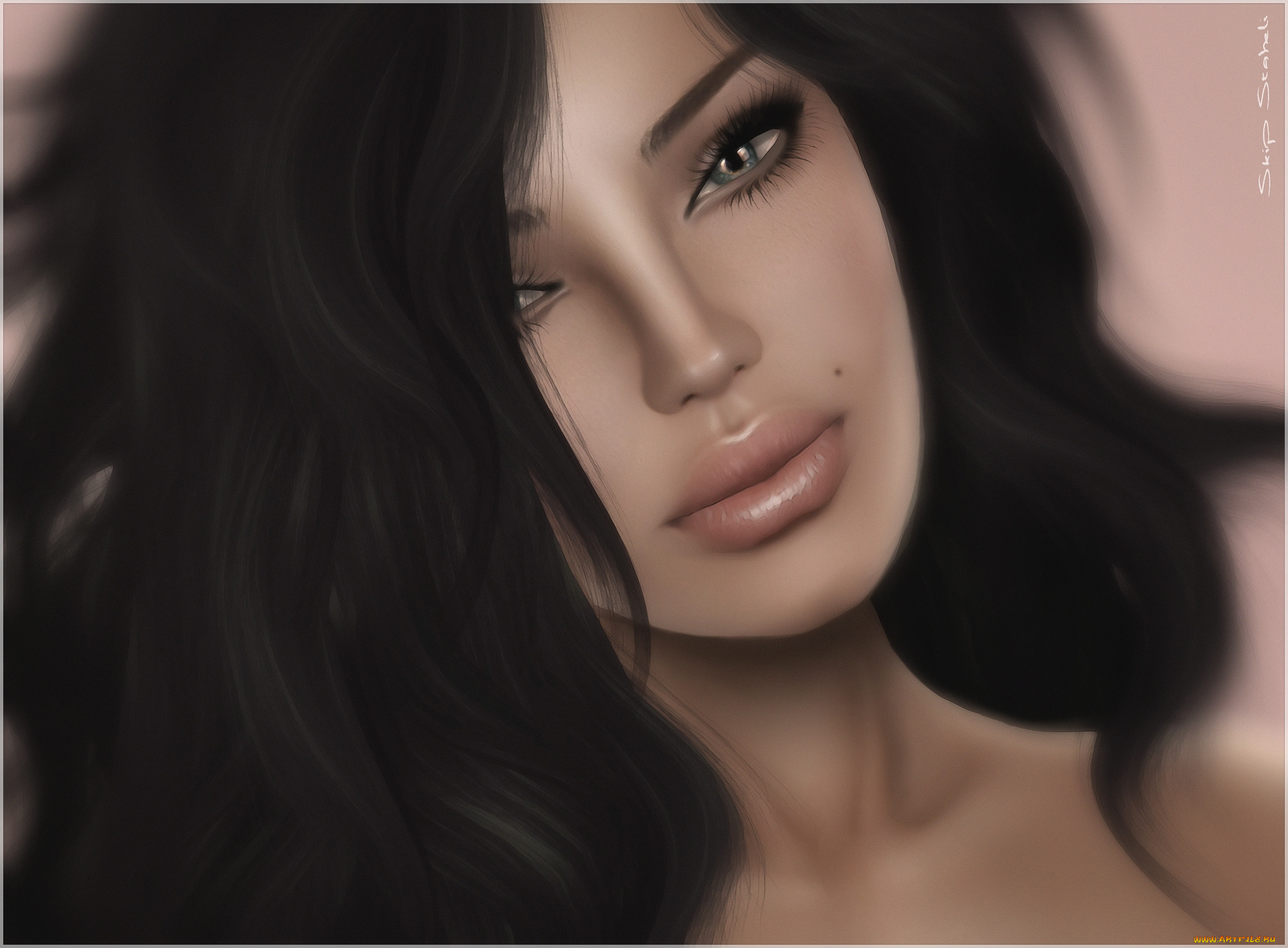 3д, графика, portraits, портрет, лицо