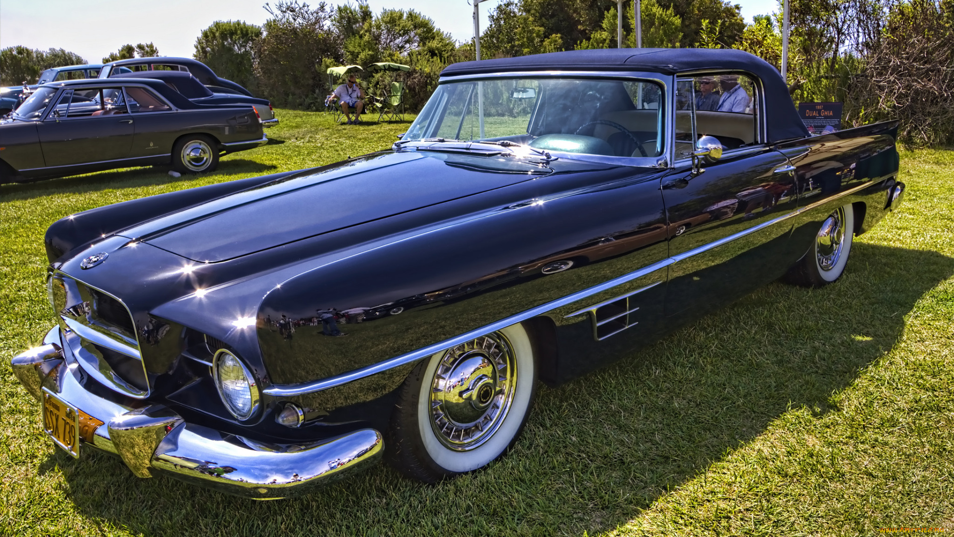 1957, dual, ghia, convertible, автомобили, выставки, и, уличные, фото, автошоу, выставка