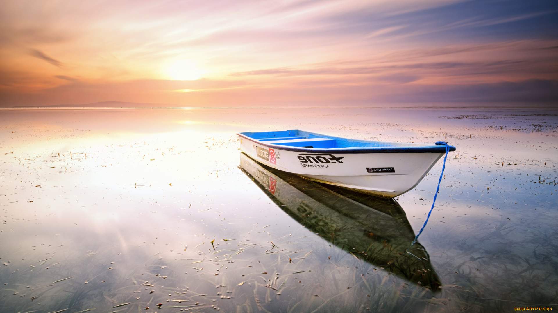 корабли, лодки, , шлюпки, лодка, рассвет, озеро