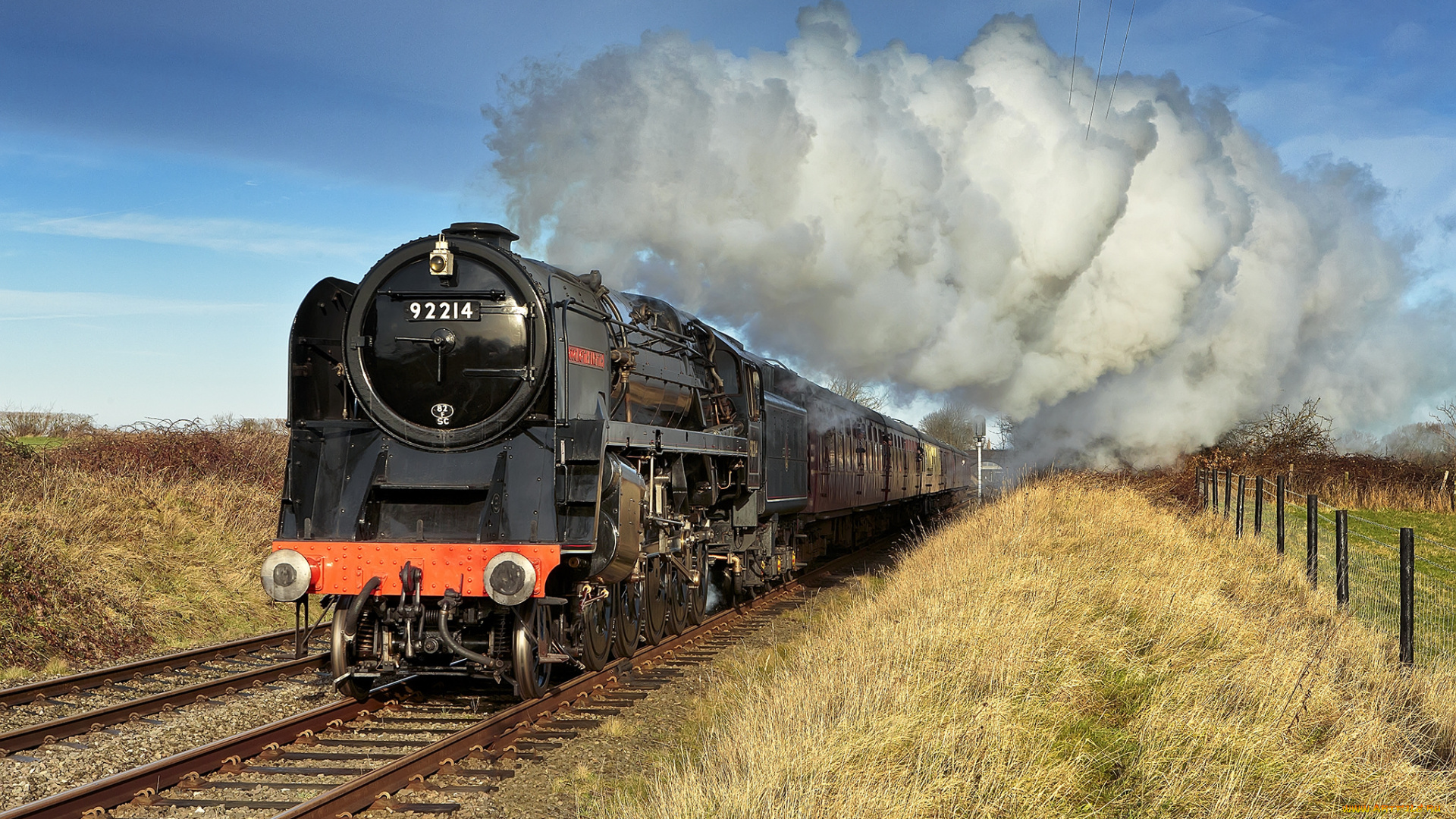 техника, паровозы, дорога, железная, паровоз