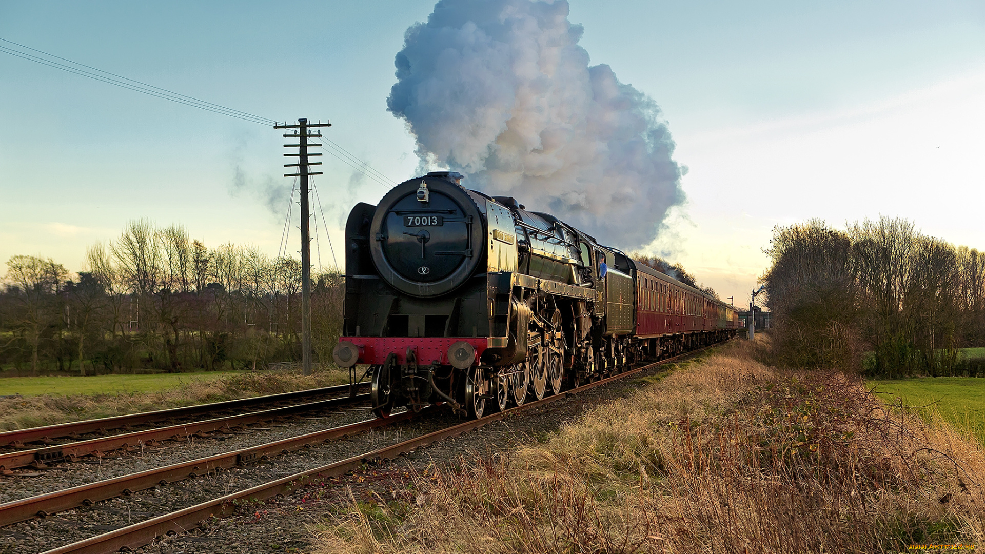 техника, паровозы, паровоз, дорога, железная