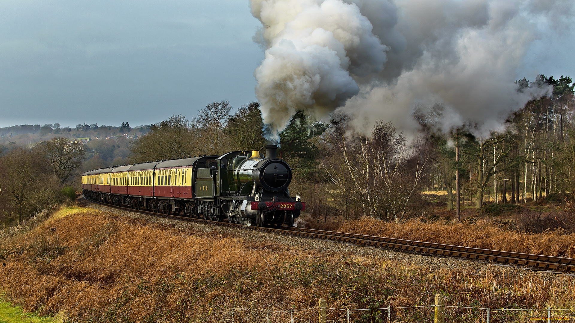 техника, паровозы, паровоз, дорога, железная