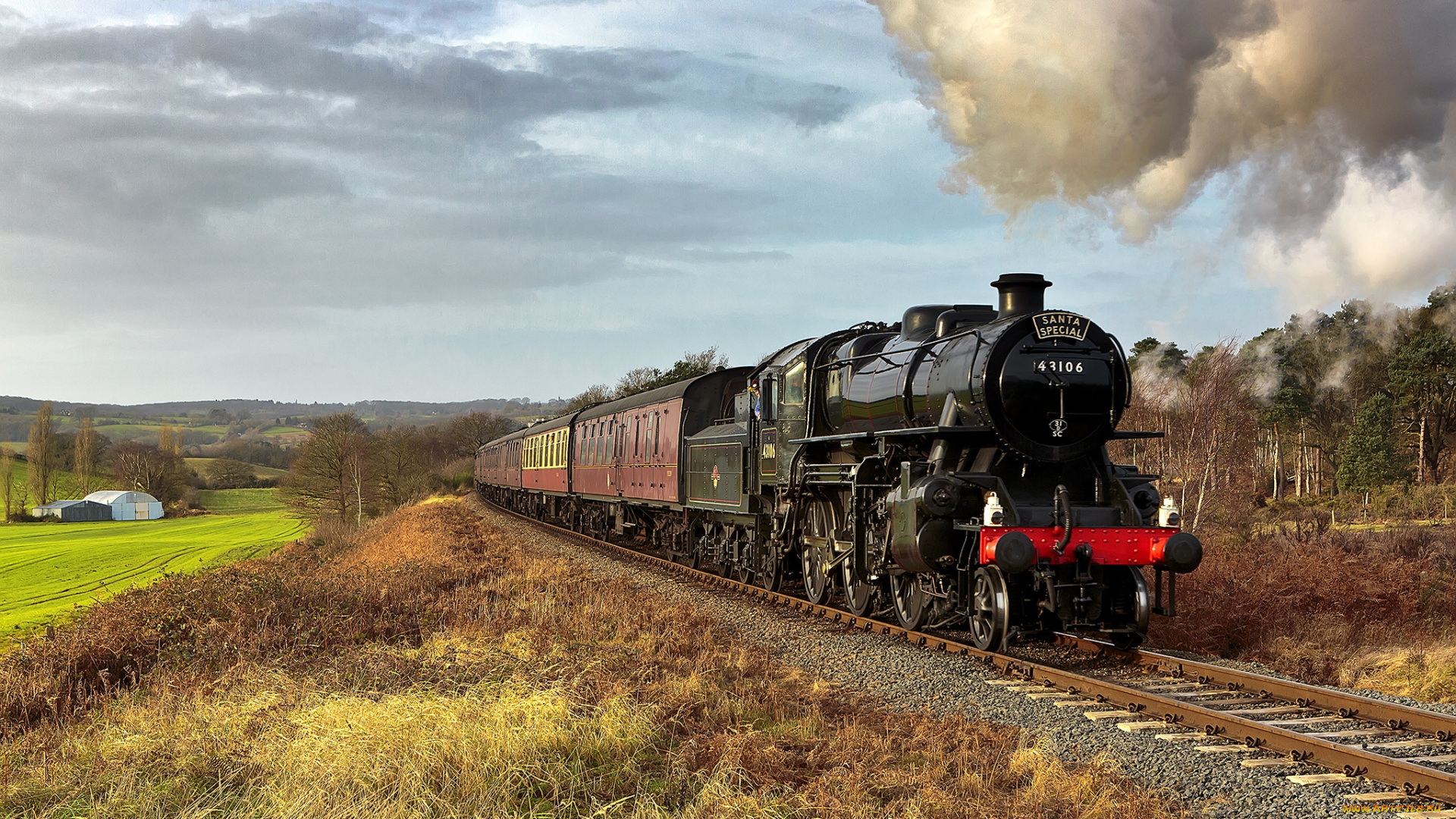 техника, паровозы, паровоз, дорога, железная