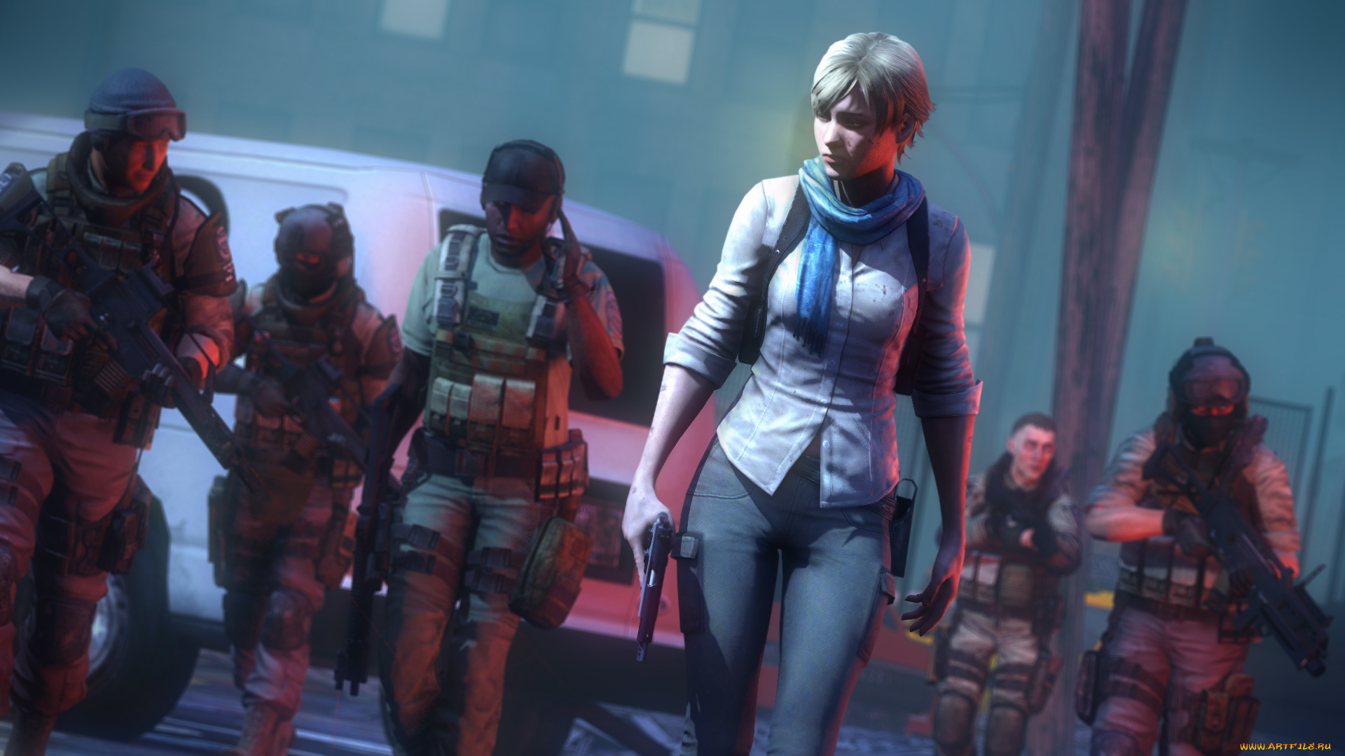 видео, игры, resident, evil, resident, evil, sherry, birkin, capcom, солдаты, девушка