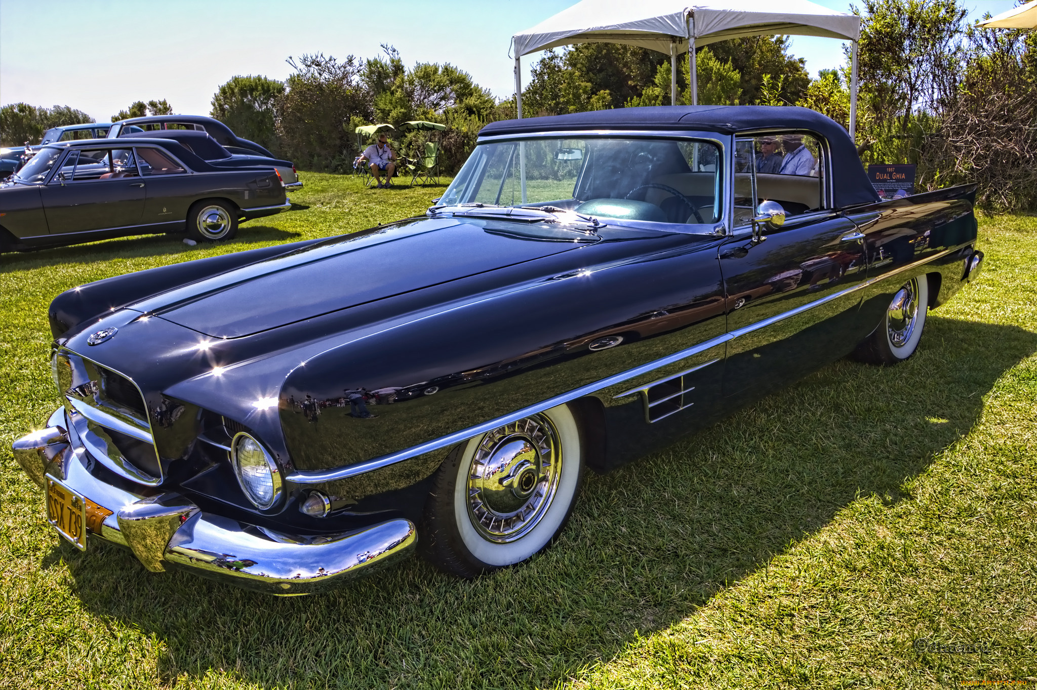 1957, dual, ghia, convertible, автомобили, выставки, и, уличные, фото, автошоу, выставка