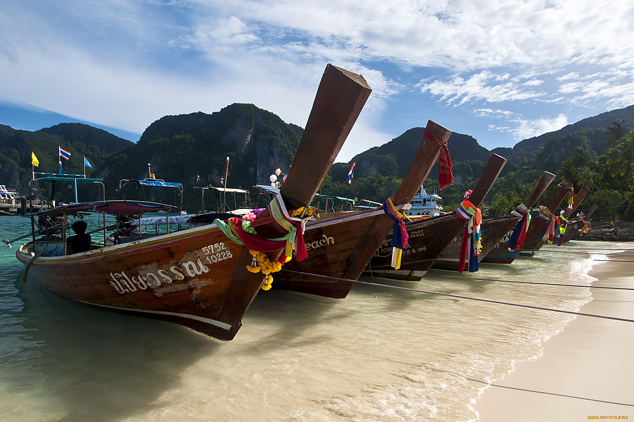 корабли, лодки, , шлюпки, пляж, океан, тропики