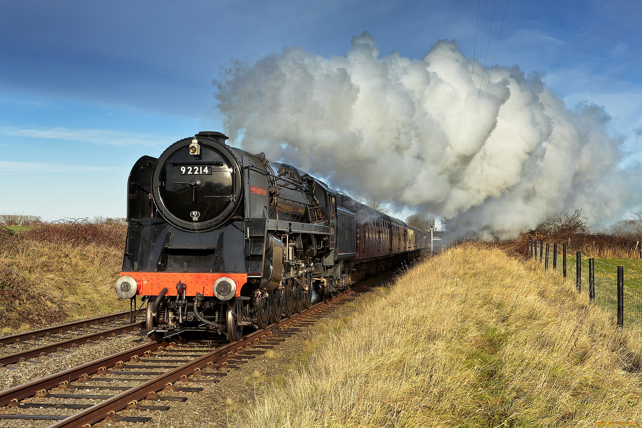 техника, паровозы, дорога, железная, паровоз