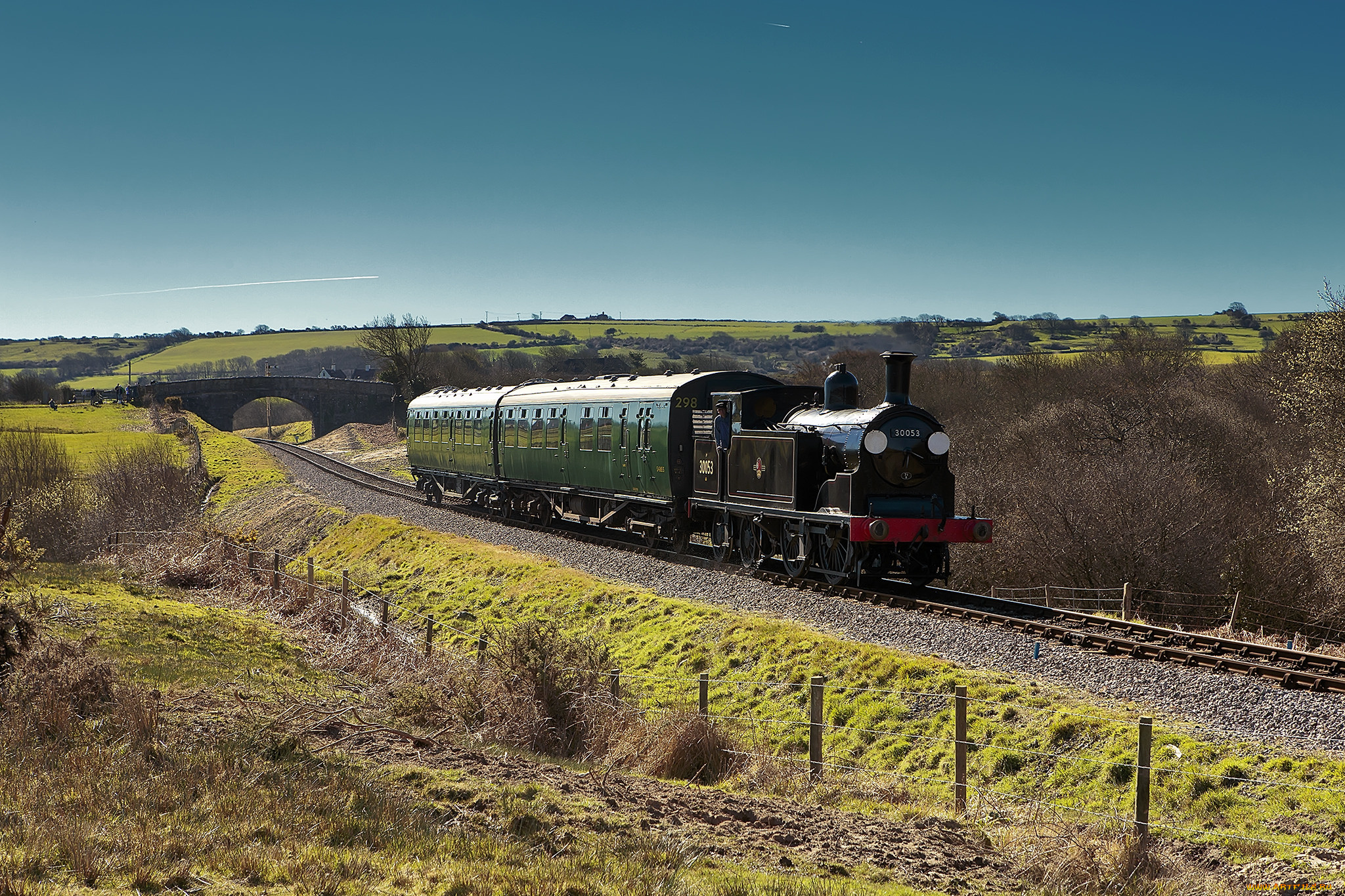 техника, паровозы, паровоз, дорога, железная