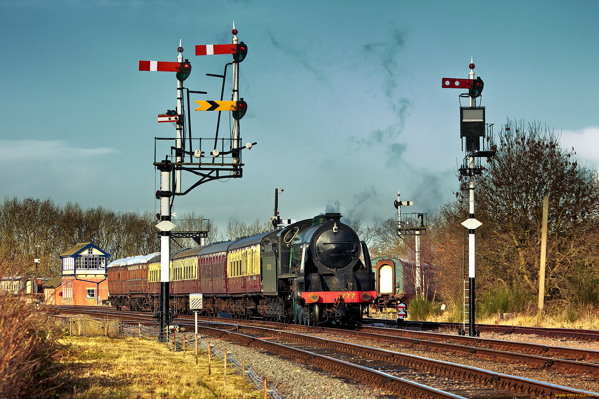 техника, паровозы, паровоз, дорога, железная