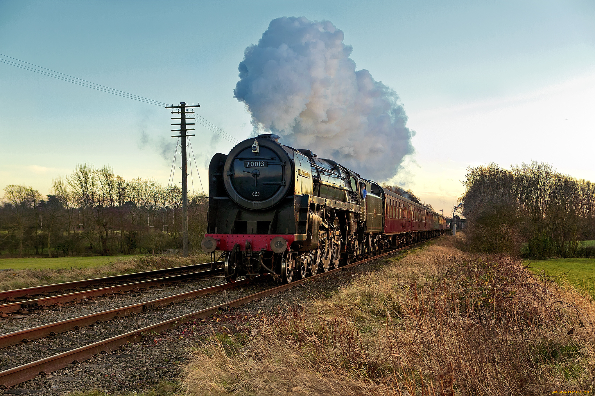 техника, паровозы, паровоз, дорога, железная