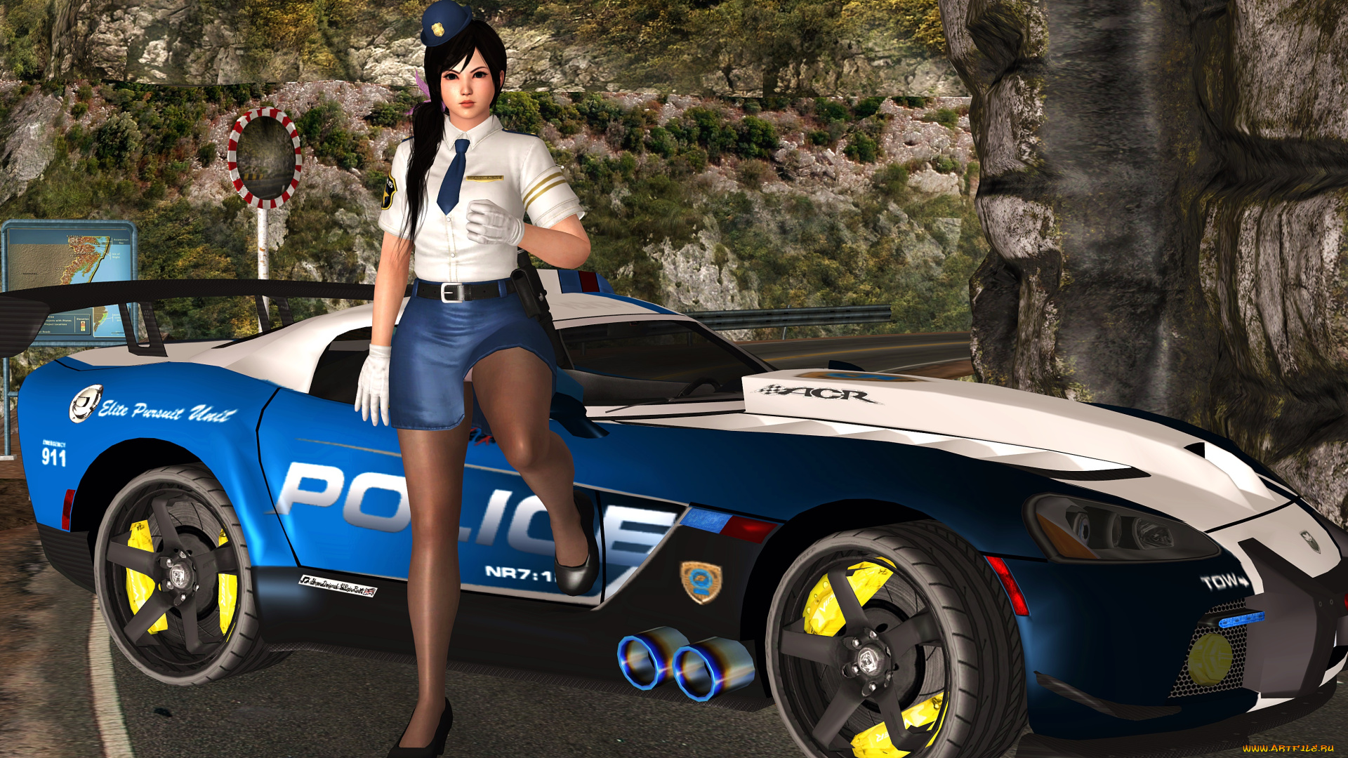 автомобили, 3d, car&girl, автомобиль, фон, взгляд, девушка