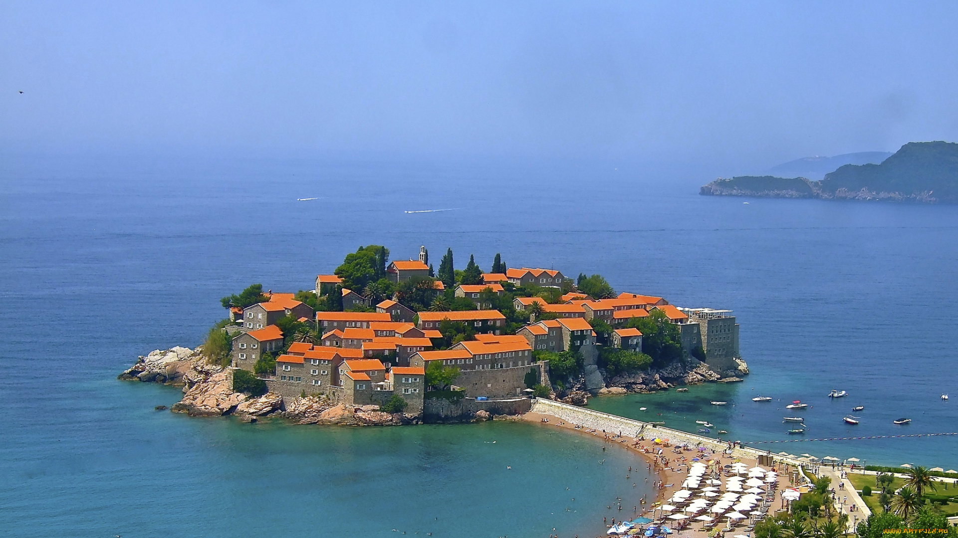 sveti, stefan, , montenegro, города, -, панорамы, остров, Черногория, пляж, море, комплекс, гостиничный