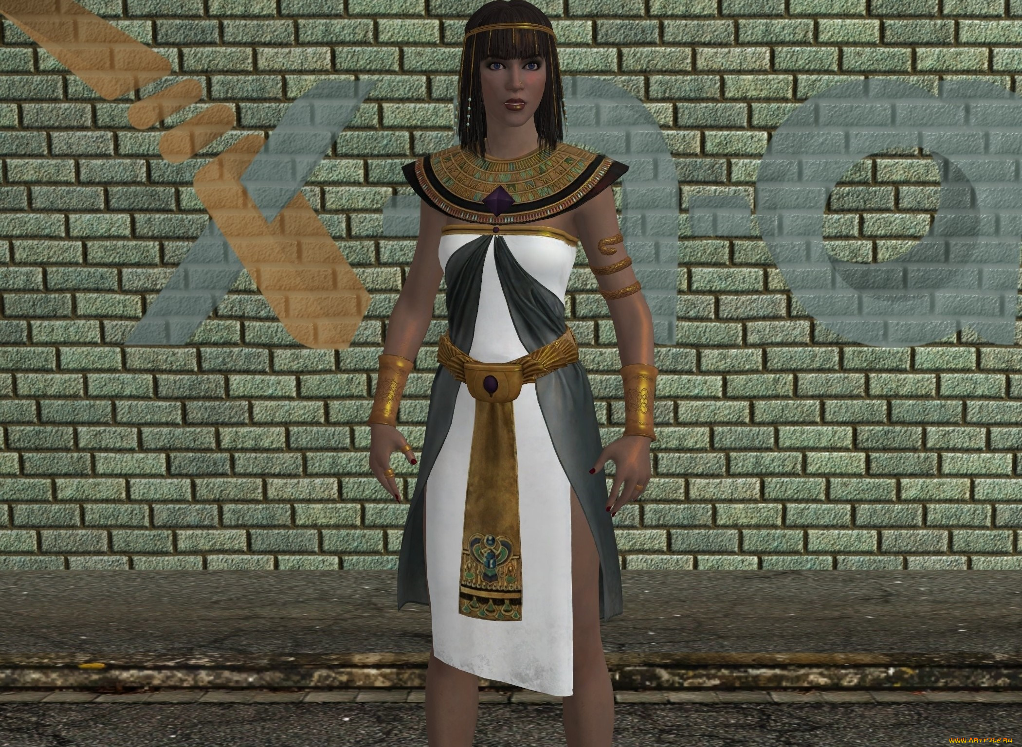 3д, графика, история, , history, египтянка, фон, взгляд, девушка