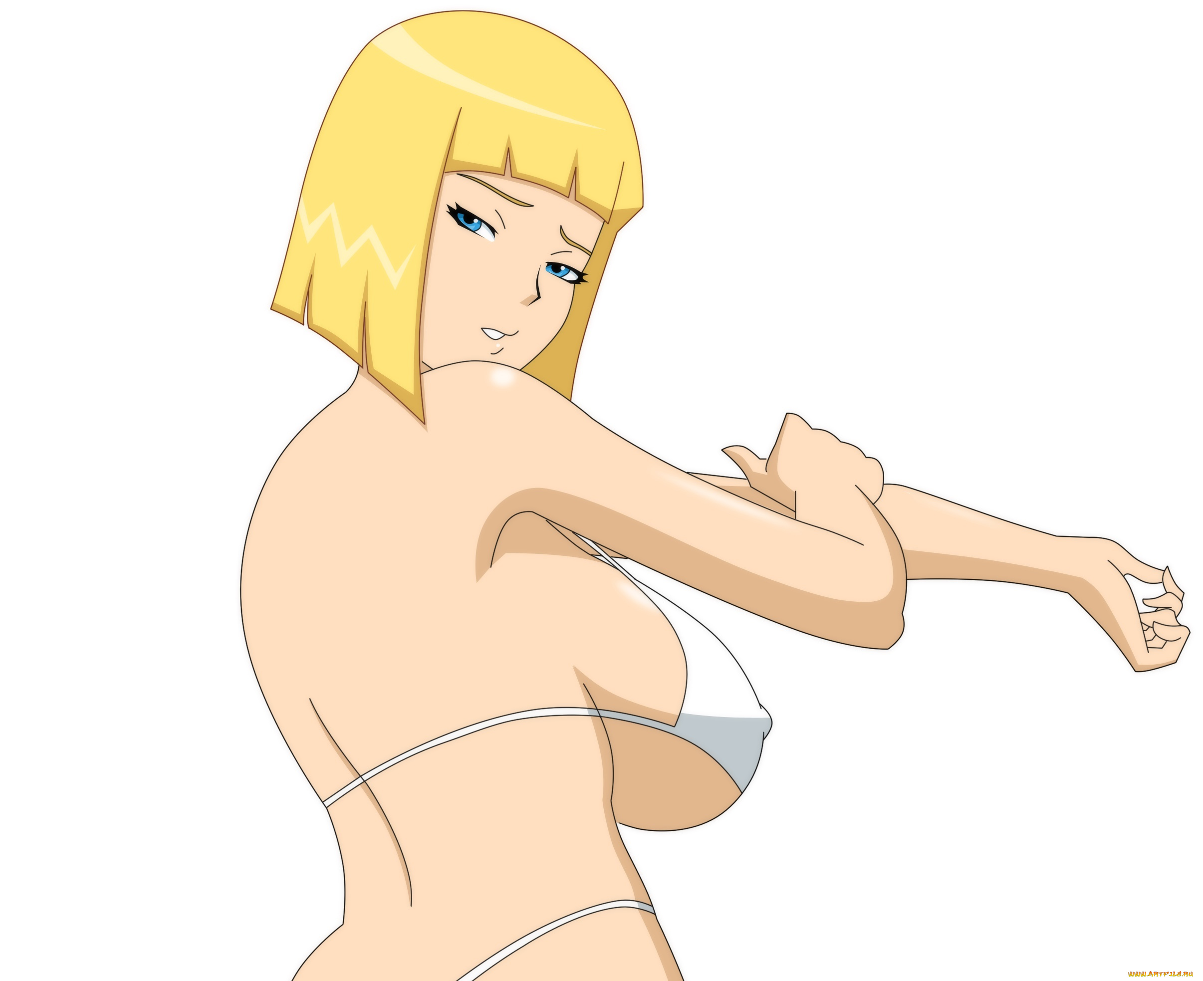 векторная, графика, девушки, , girls, девушка, фон, взгляд