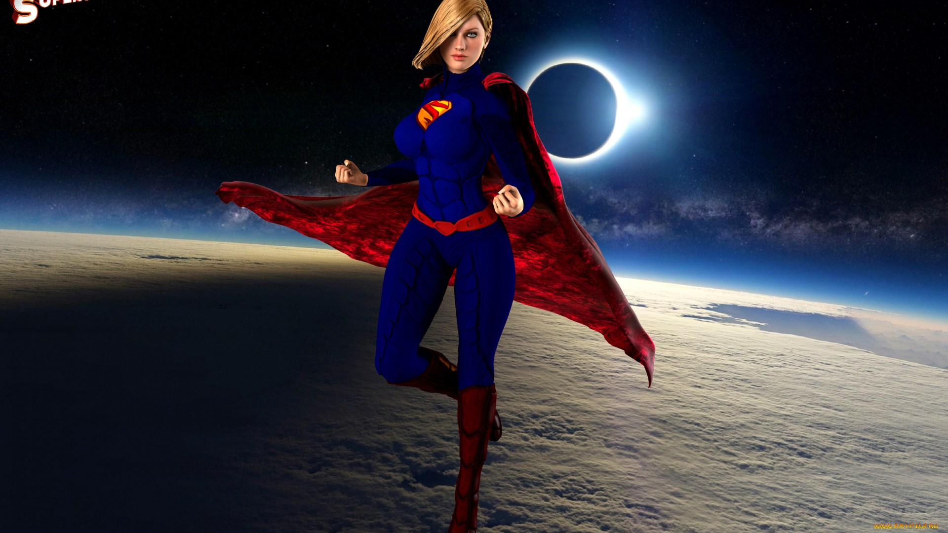 3д, графика, фантазия, , fantasy, фон, взгляд, девушка