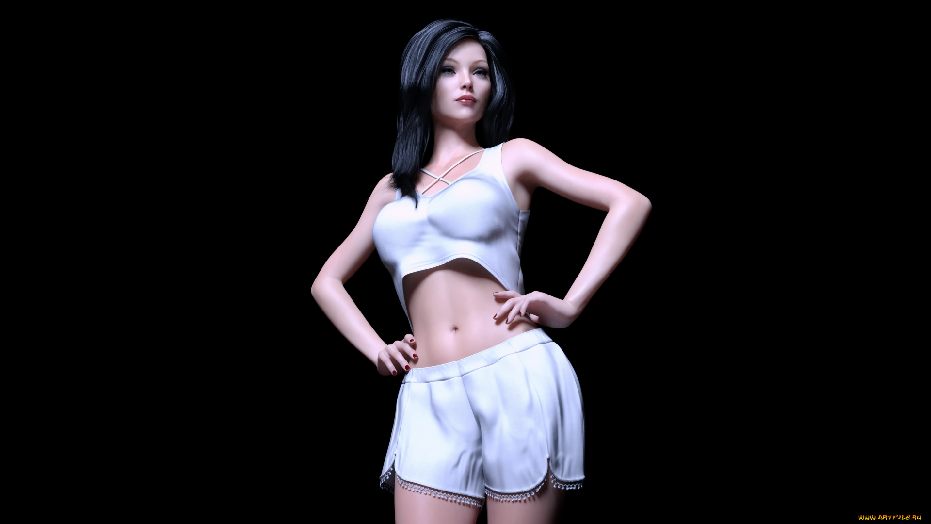 3д, графика, люди, , people, взгляд, девушка, фон