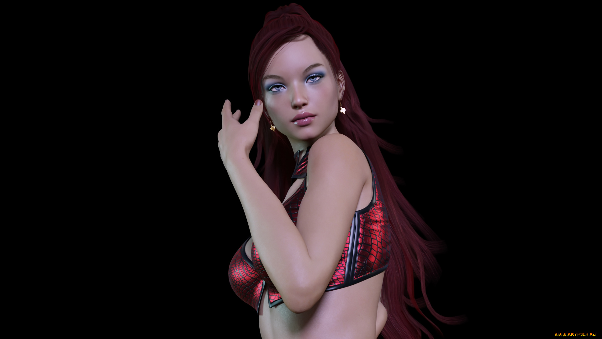 3д, графика, люди, , people, взгляд, девушка, фон