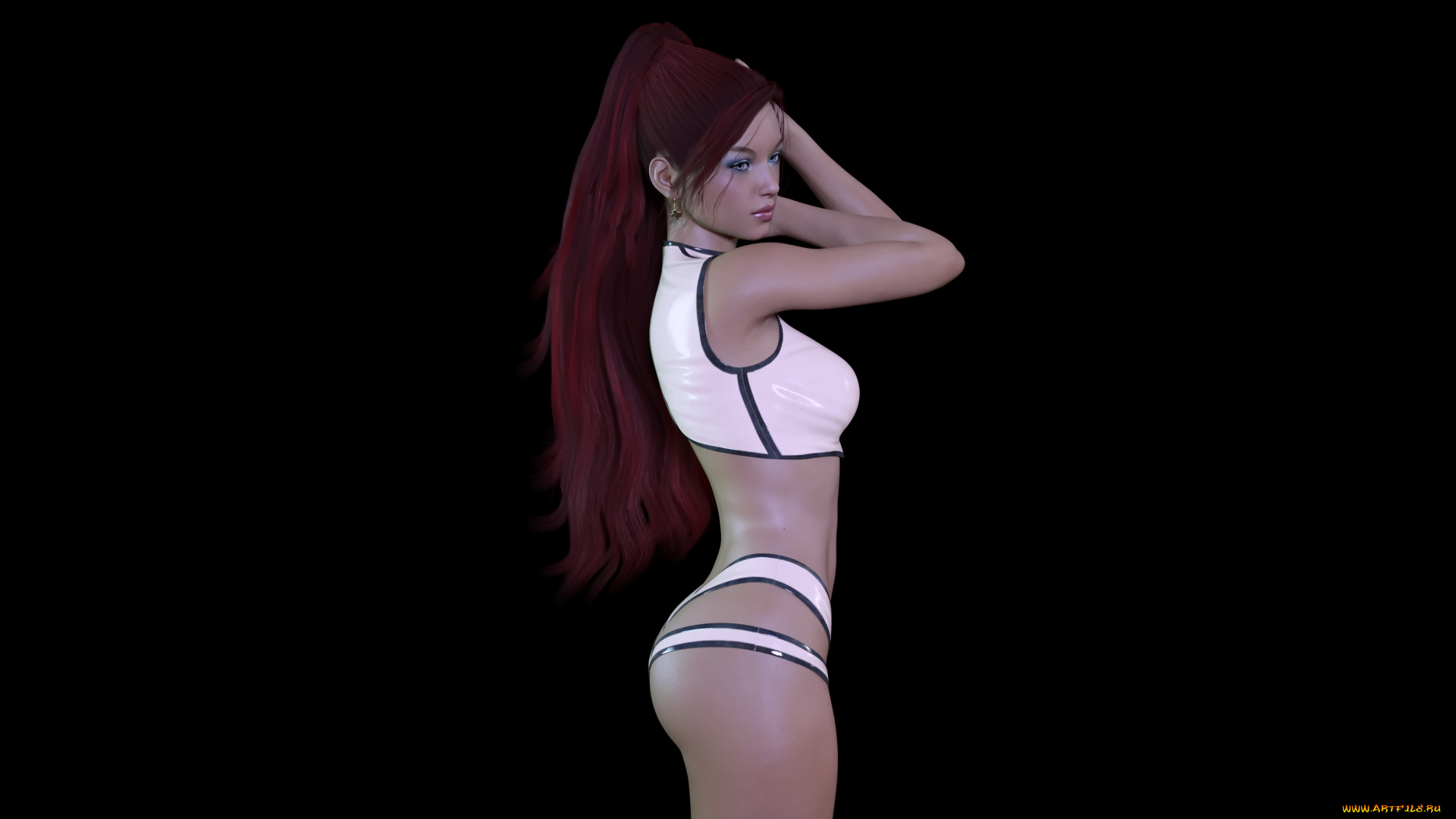 3д, графика, люди, , people, взгляд, фон, девушка