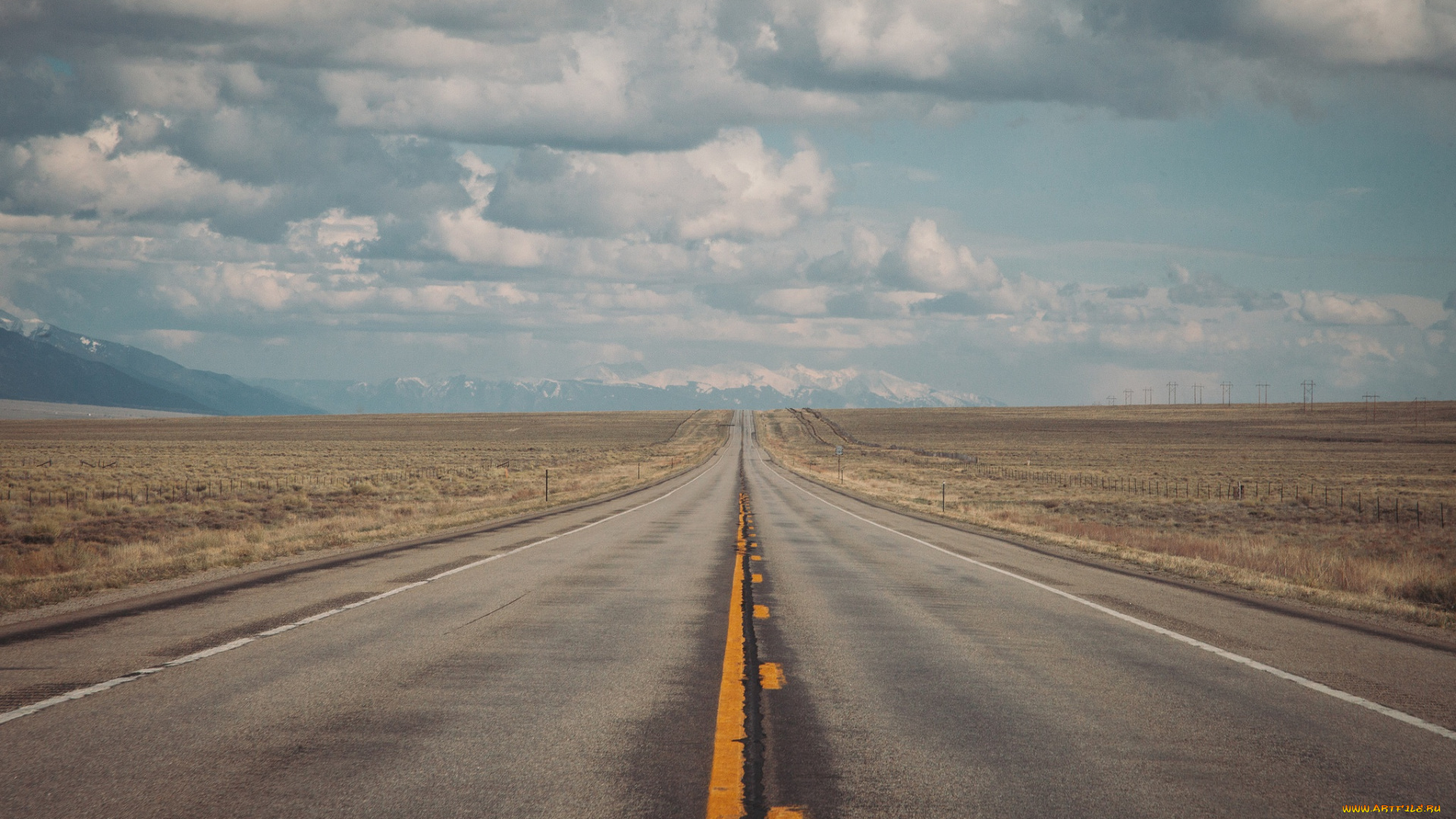 природа, дороги, пустыня, дорога