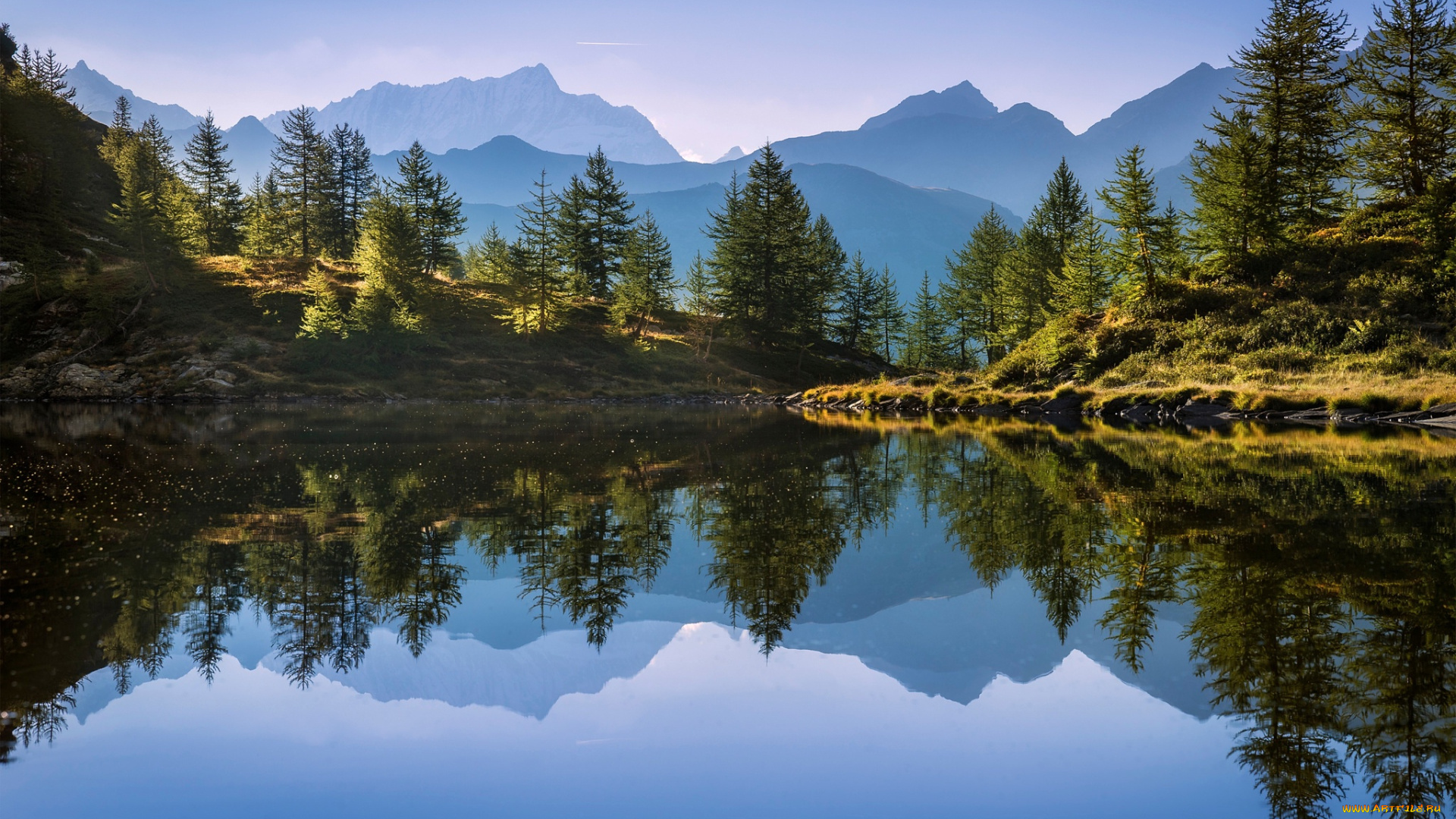 природа, реки, озера, озеро, деревья