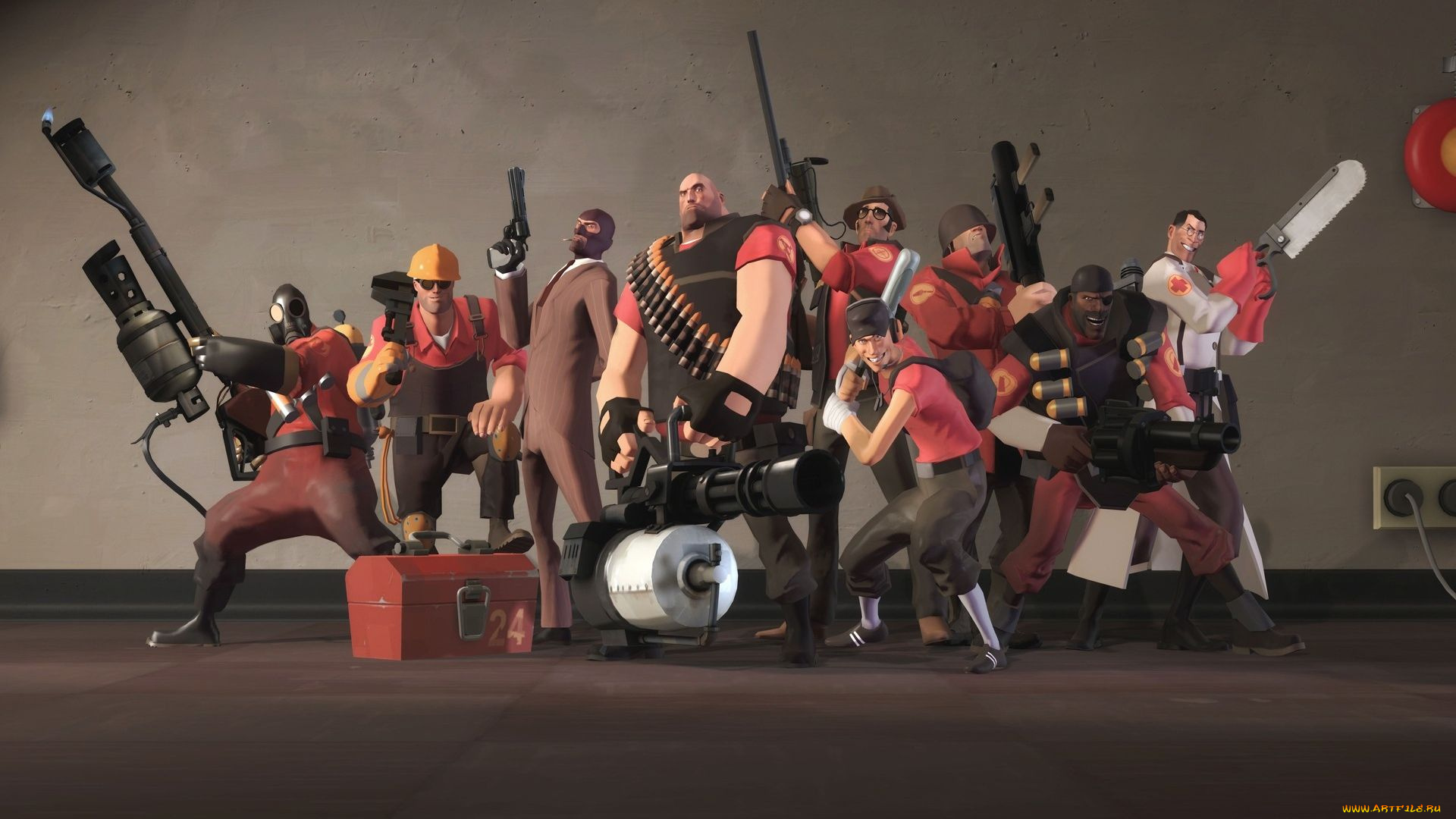 team, fortress, 2, видео, игры, персонажи