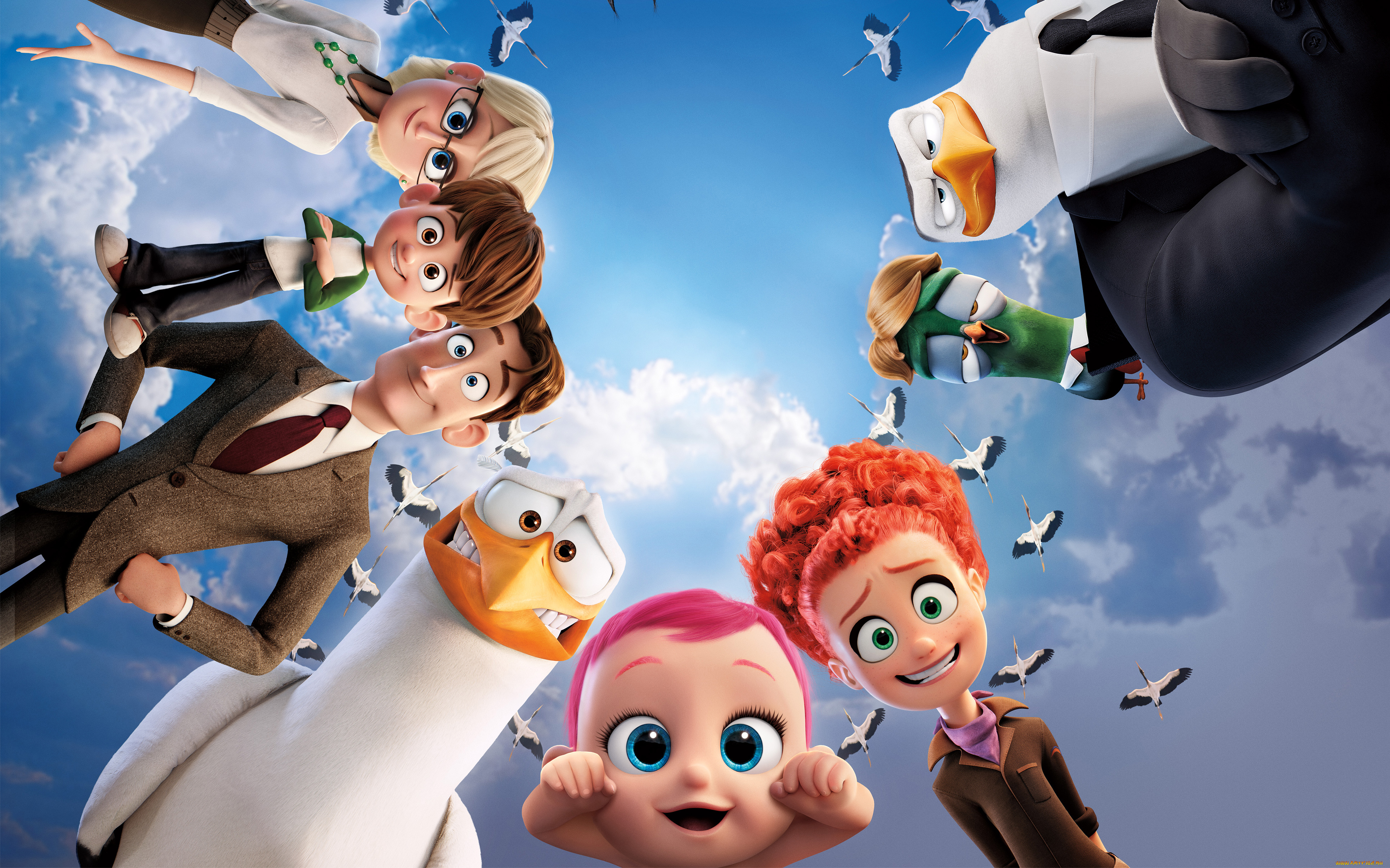 мультфильмы, storks, аисты