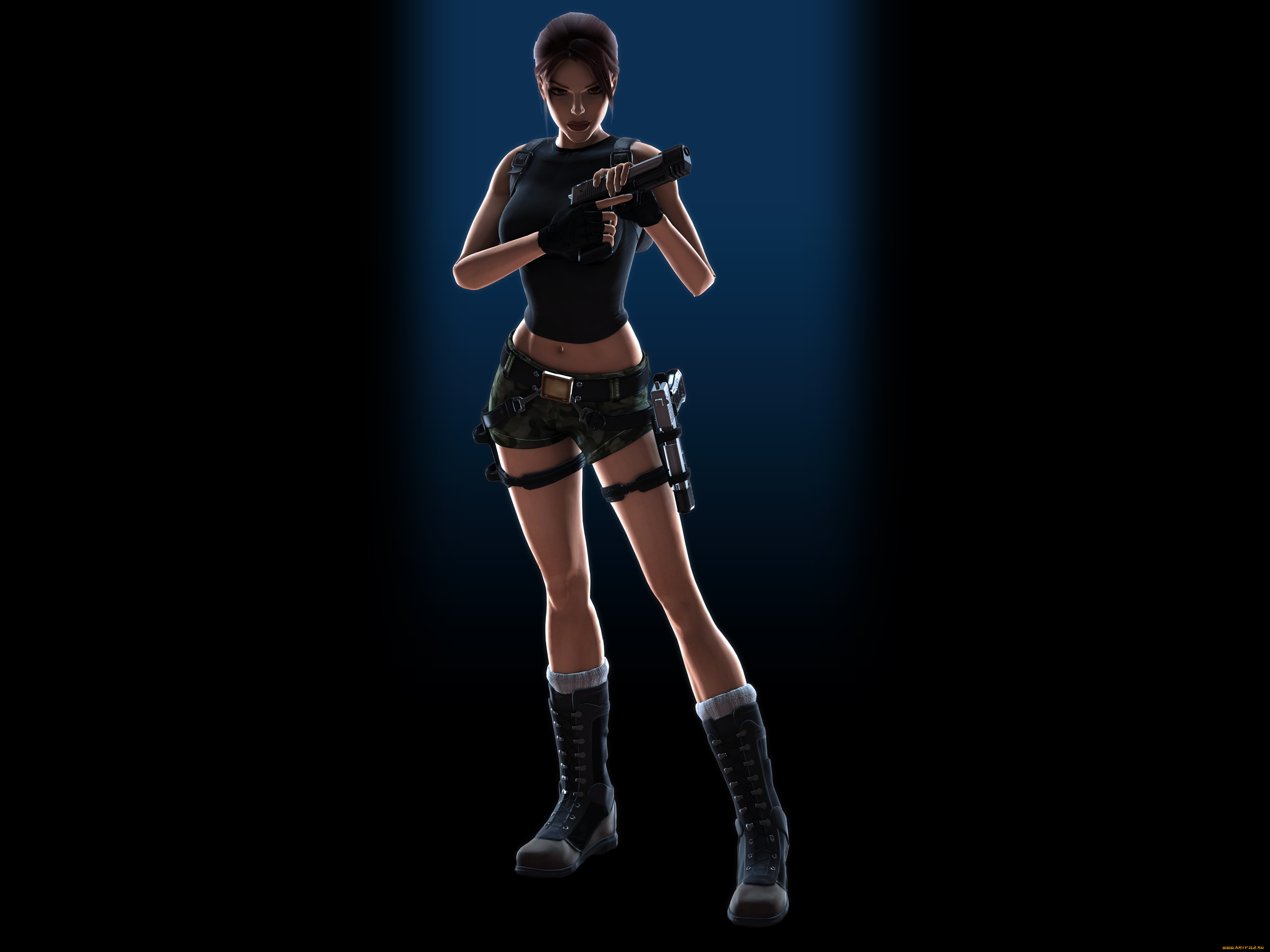 3д, графика, люди, , people, пистолет, взгляд, фон, девушка