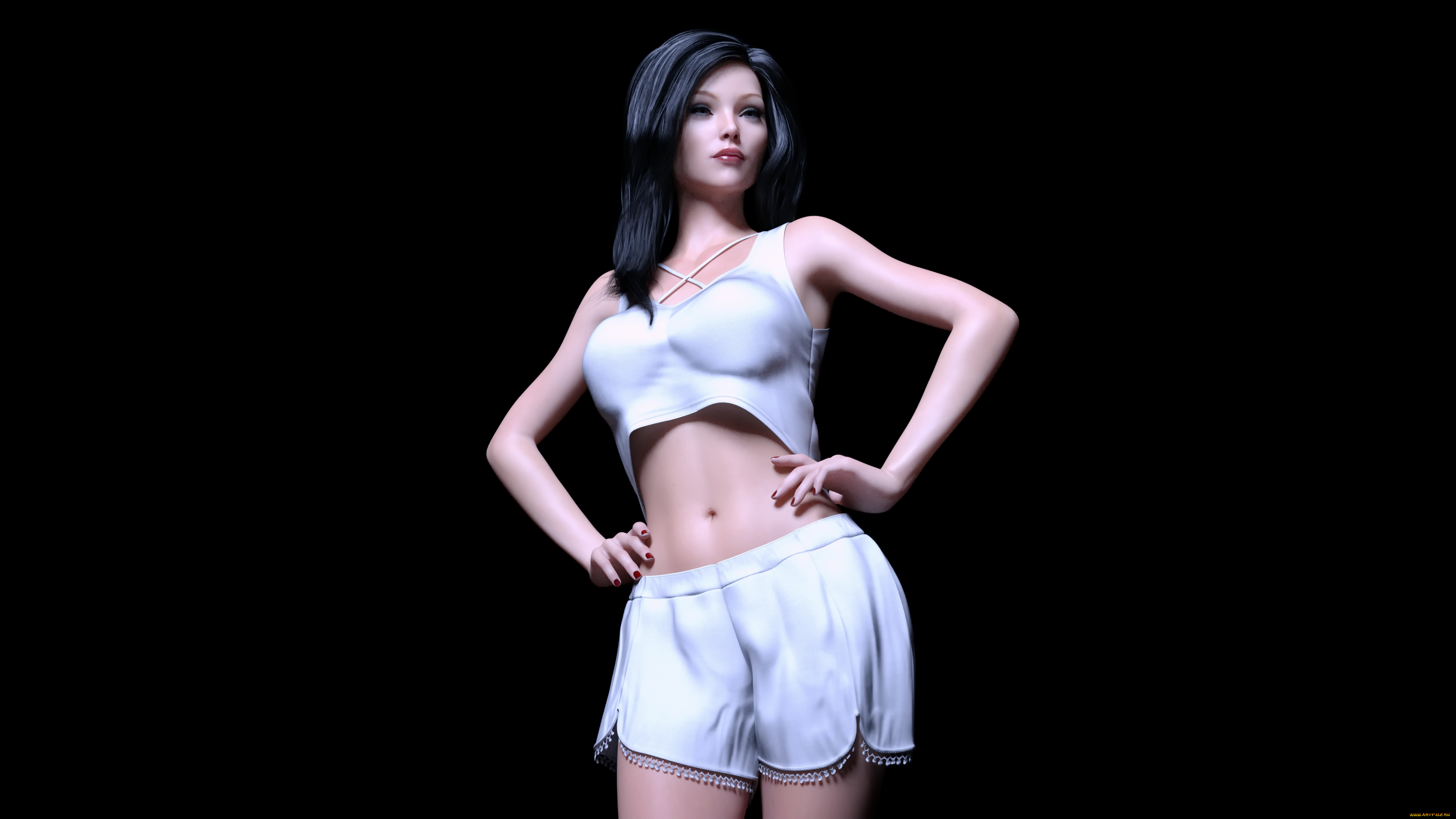 3д, графика, люди, , people, взгляд, девушка, фон