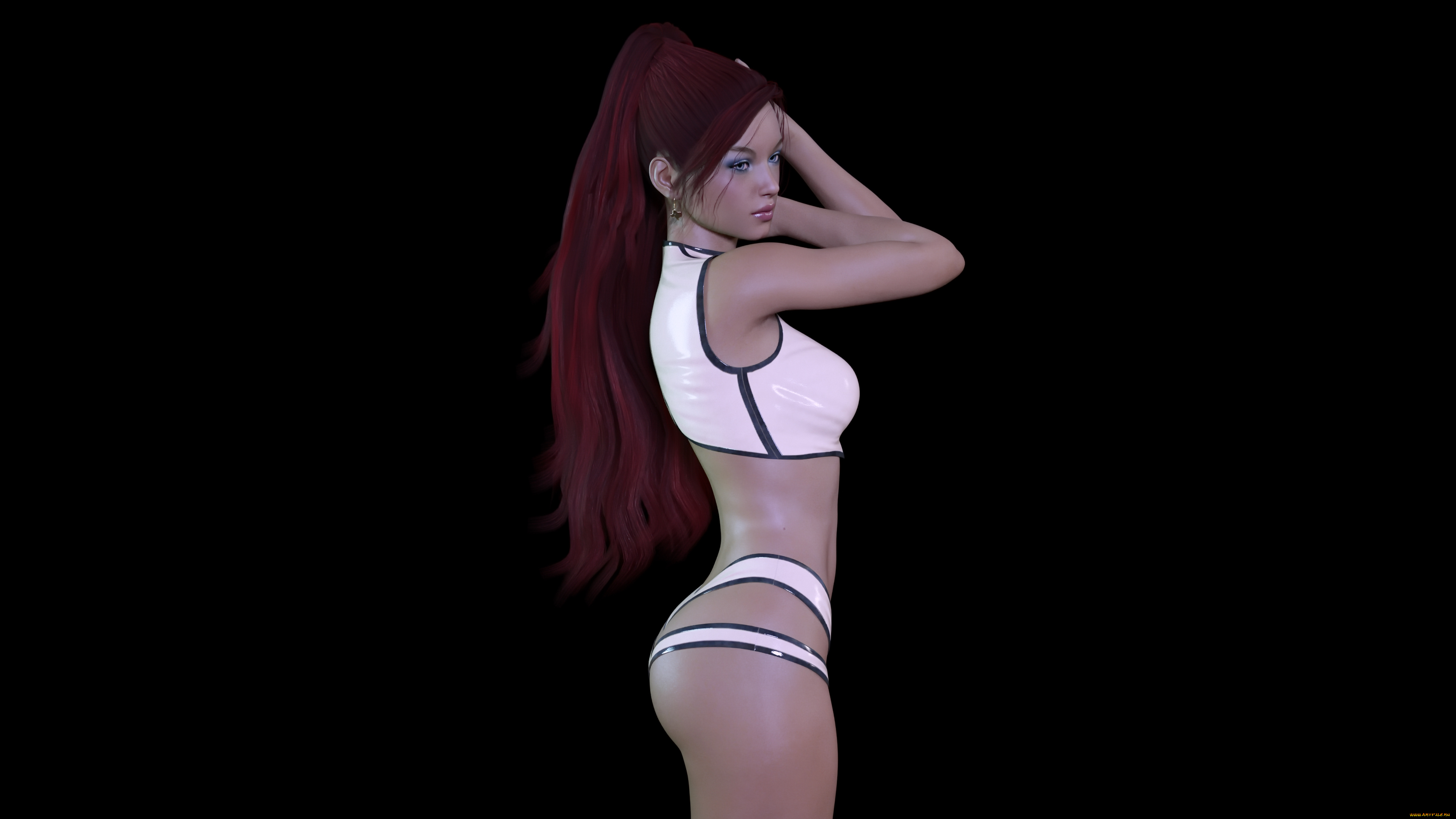 3д, графика, люди, , people, взгляд, фон, девушка