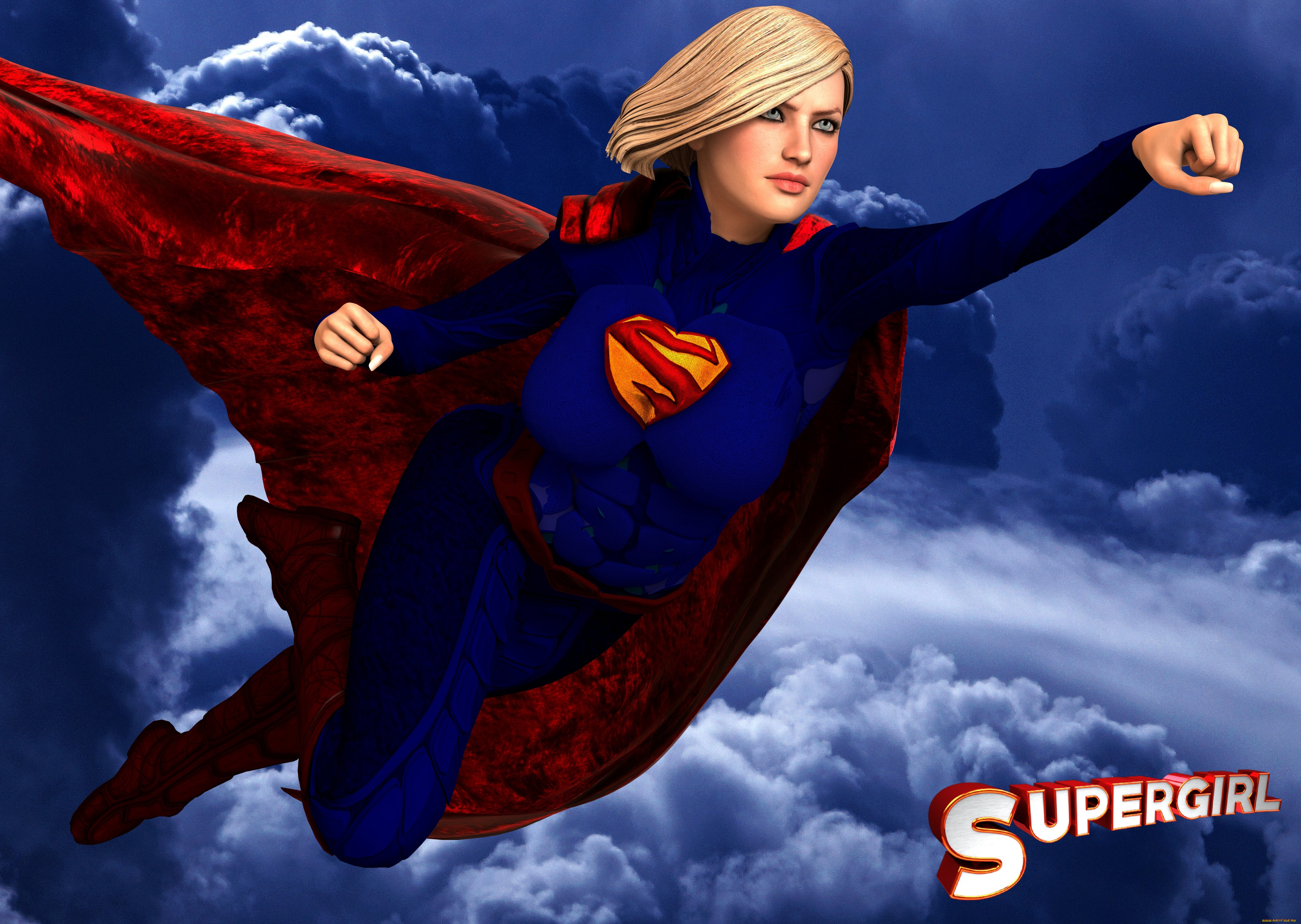 3д, графика, фантазия, , fantasy, фон, взгляд, девушка