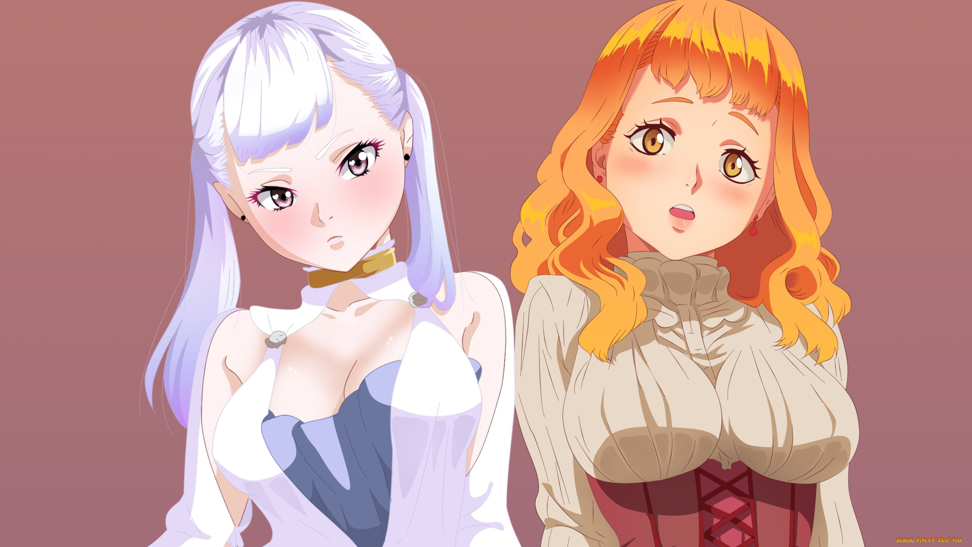 аниме, black, clover, black, clover, noelle, mimosa