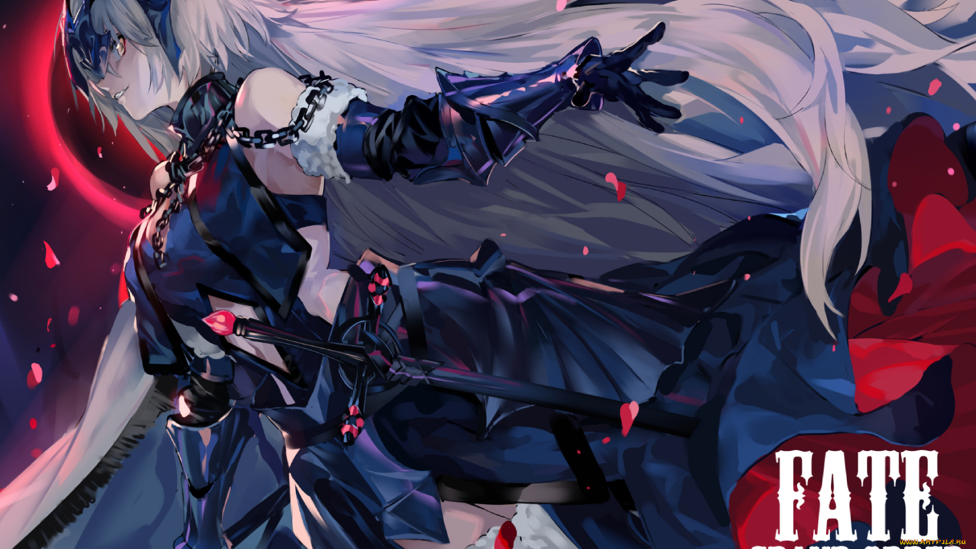 аниме, fate, stay, night, девушка