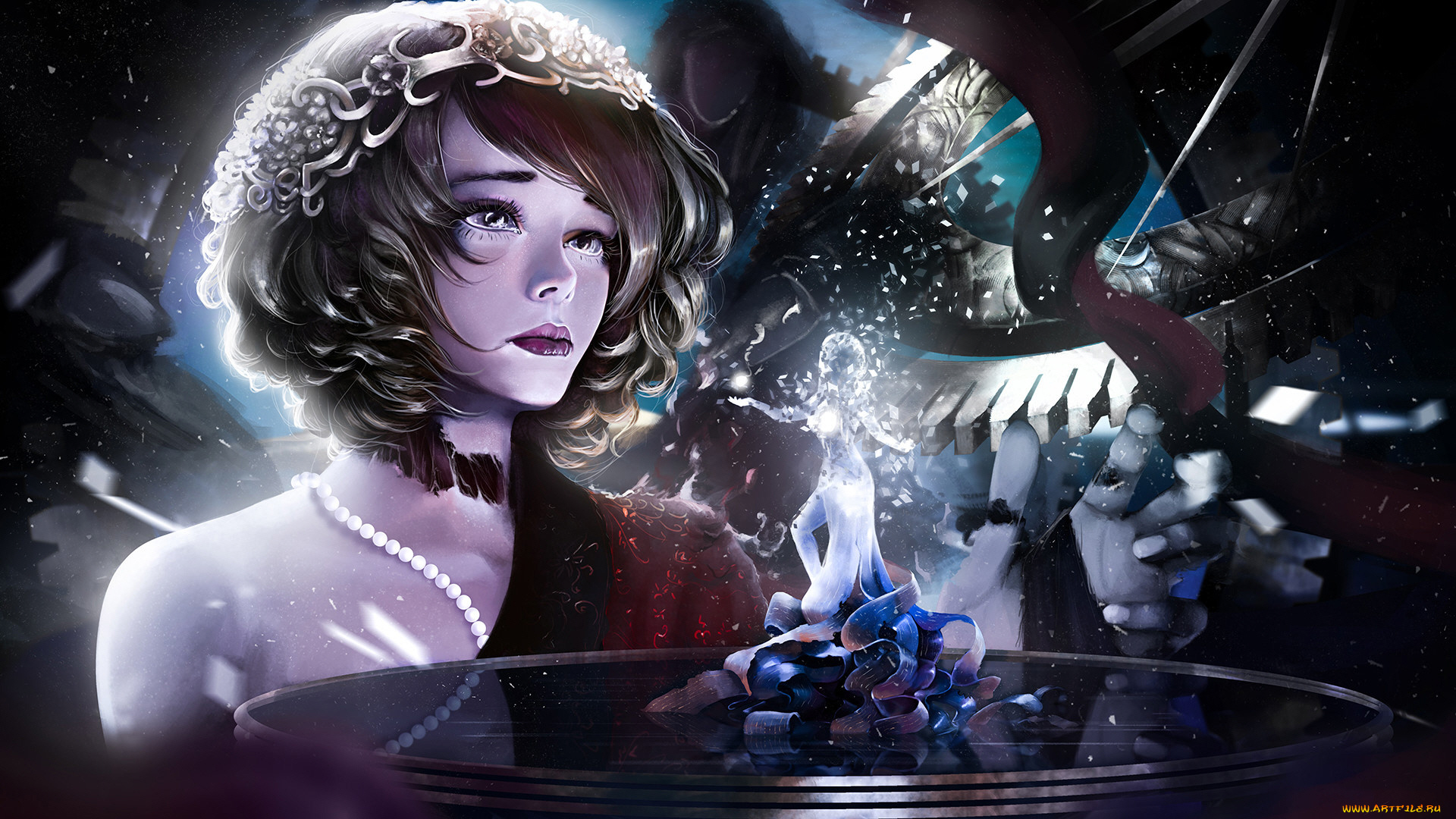 аниме, оружие, , техника, , технологии, девушка