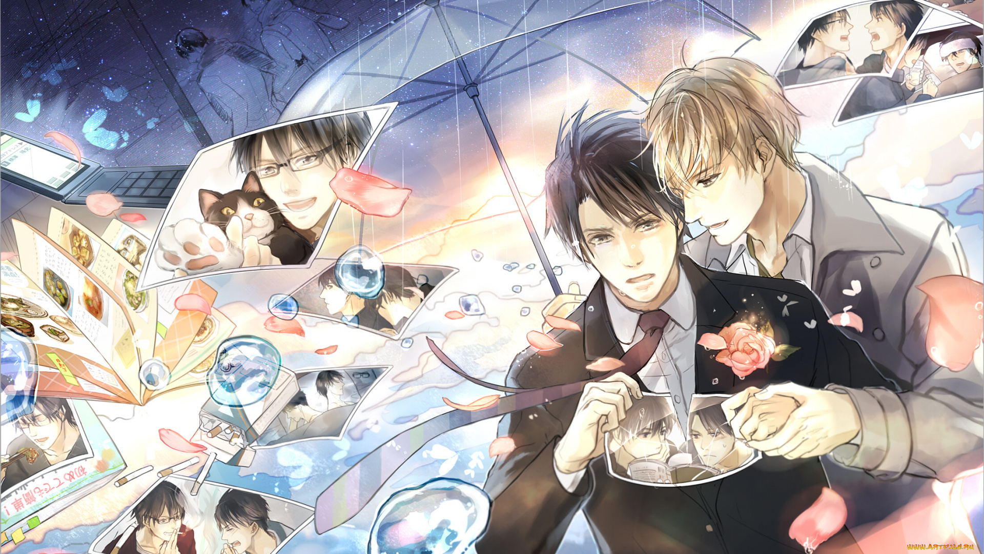 аниме, sekai, ichi, hatsukoi, парни