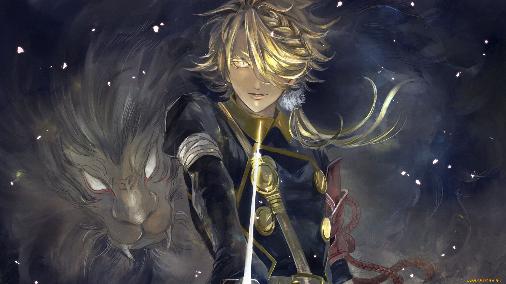 аниме, touken, ranbu, танец, мечей