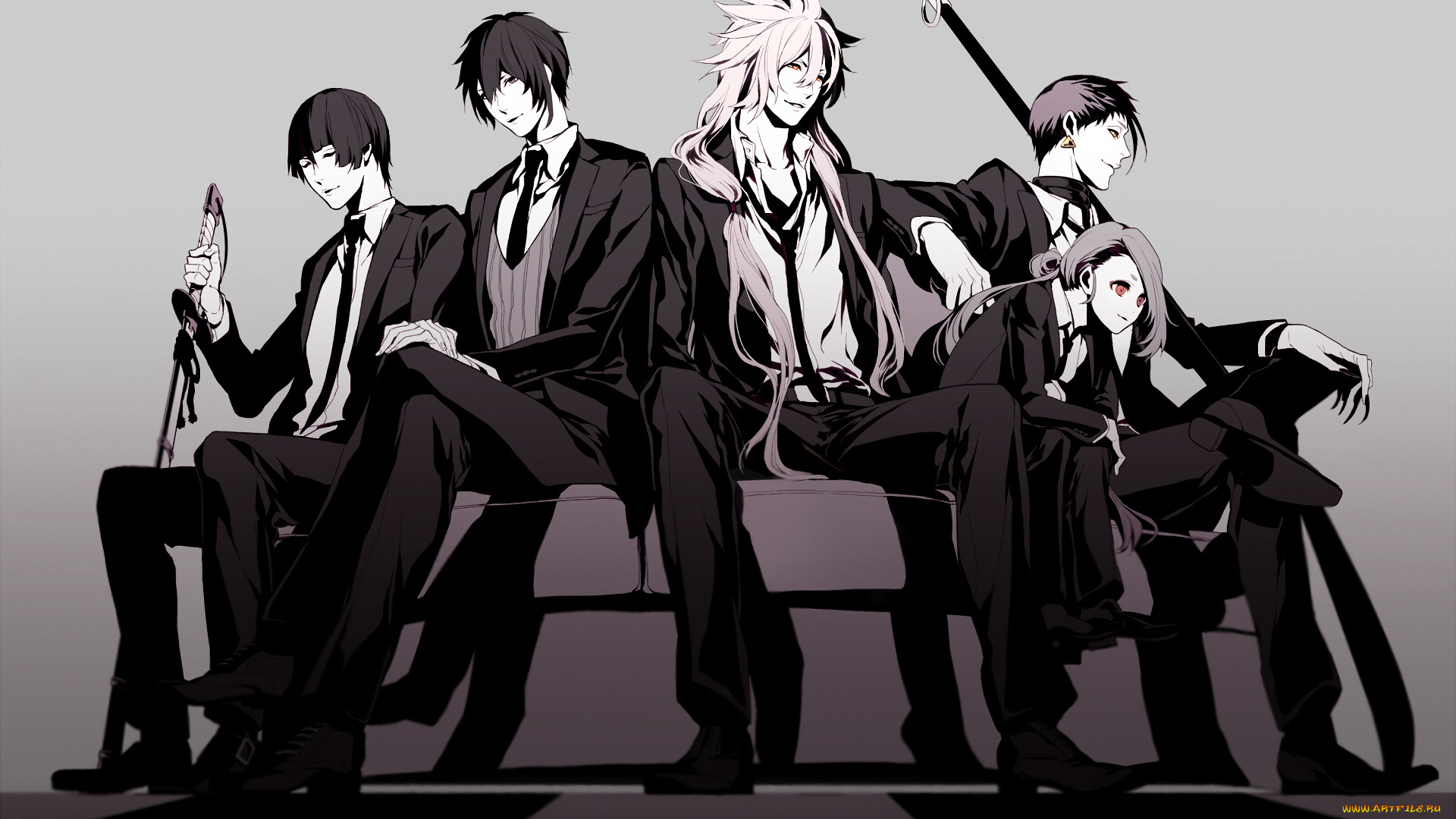 аниме, touken, ranbu, танец, мечей