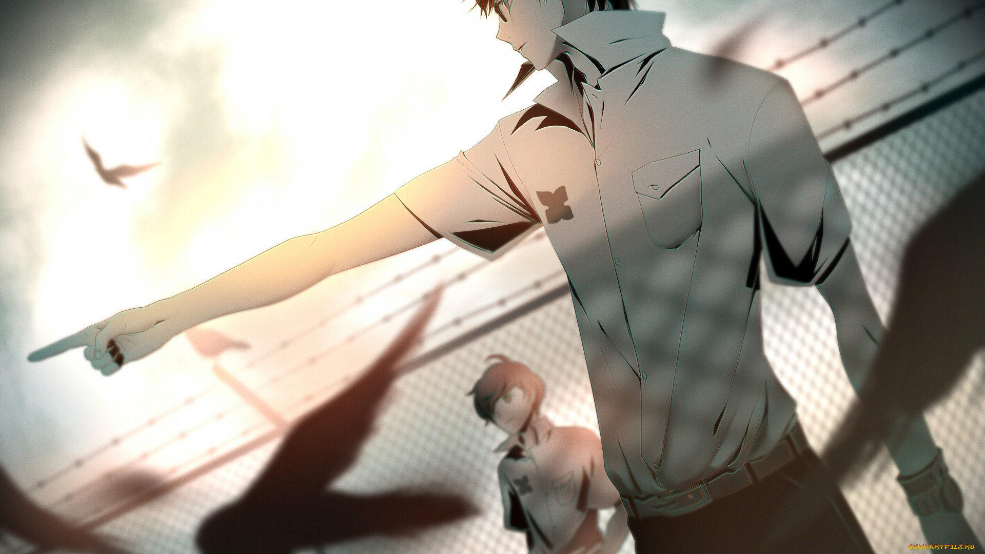 аниме, zankyou, no, terror, эхо, террора