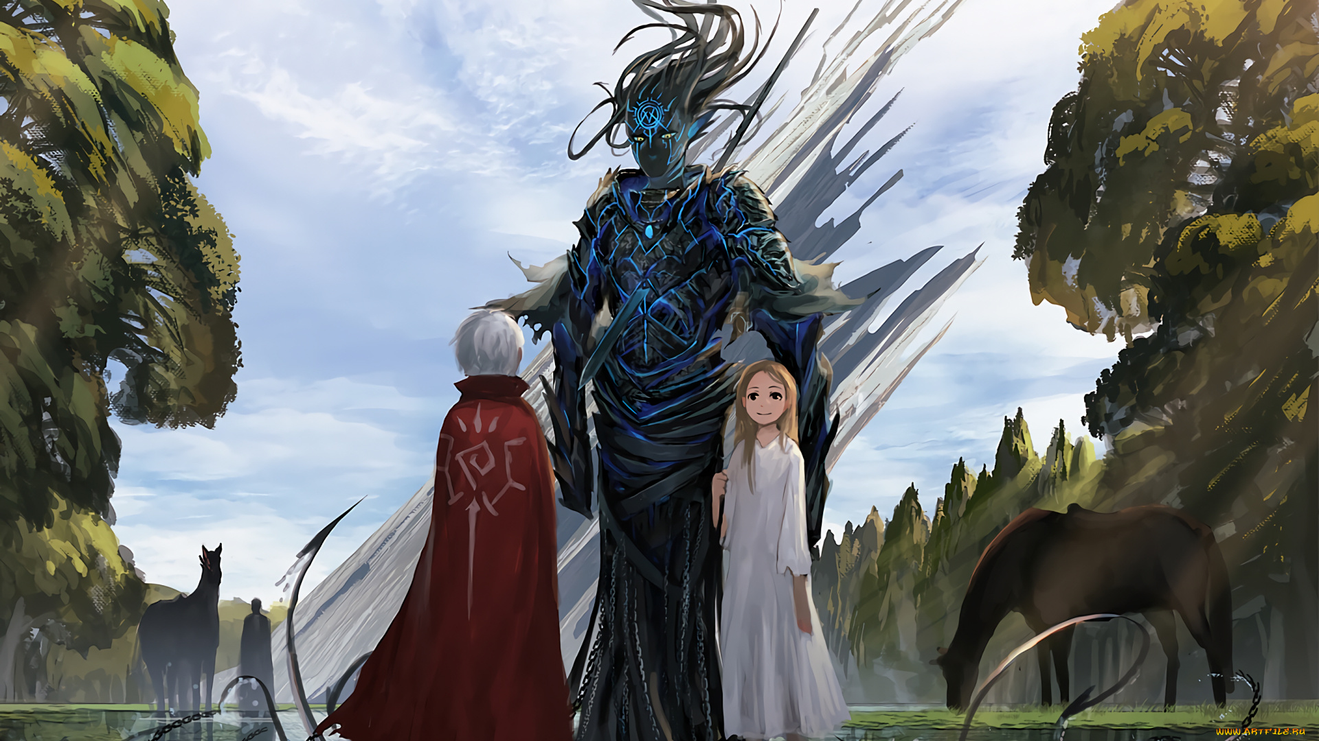 аниме, животные, , существа, существо