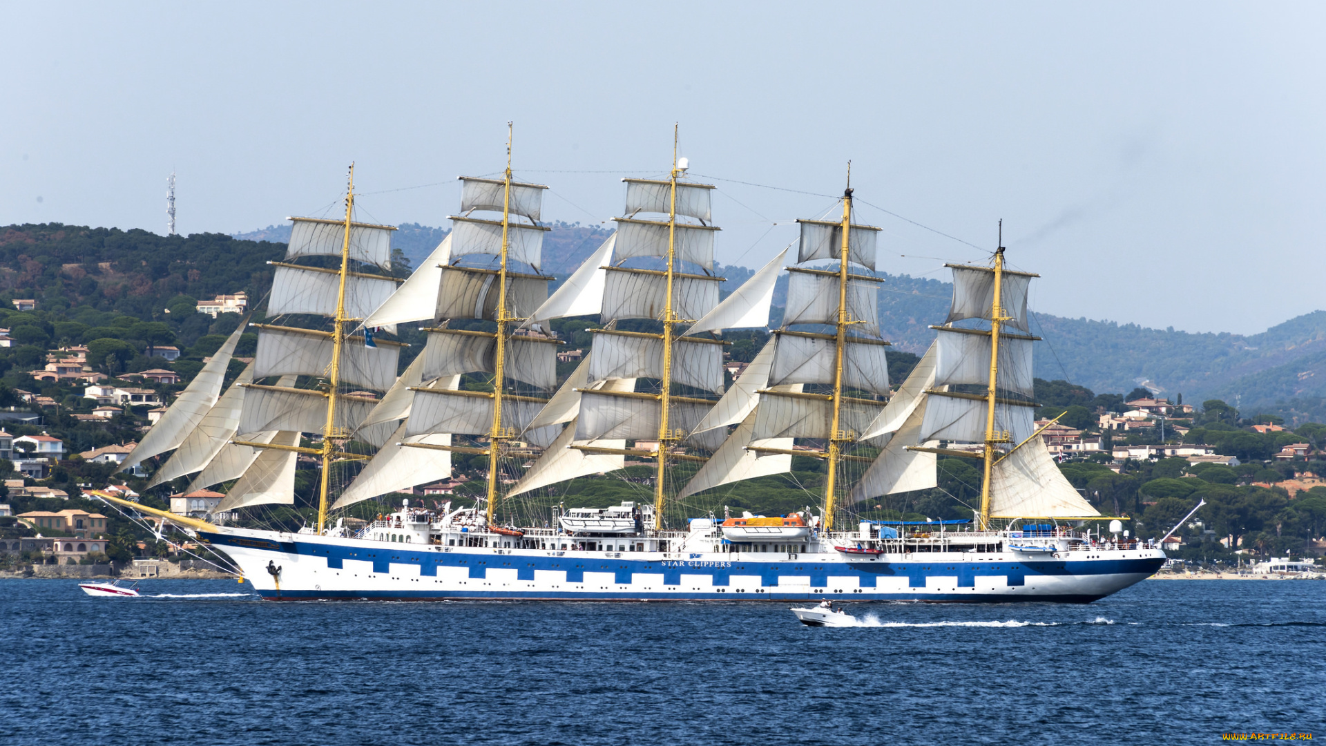 корабли, парусники, паруса, мачты