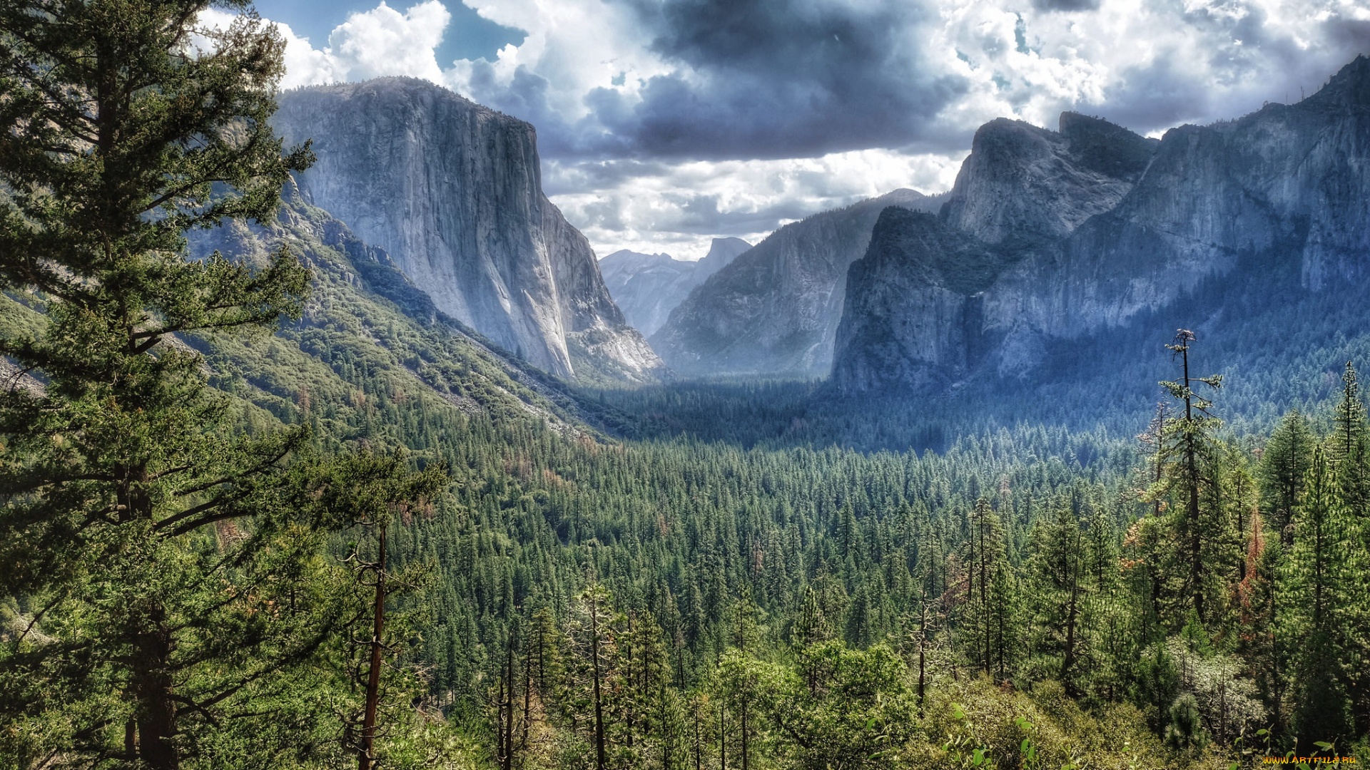 природа, горы, простор