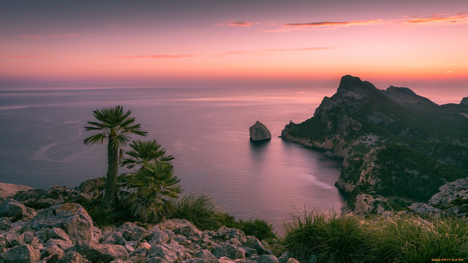 природа, побережье, простор