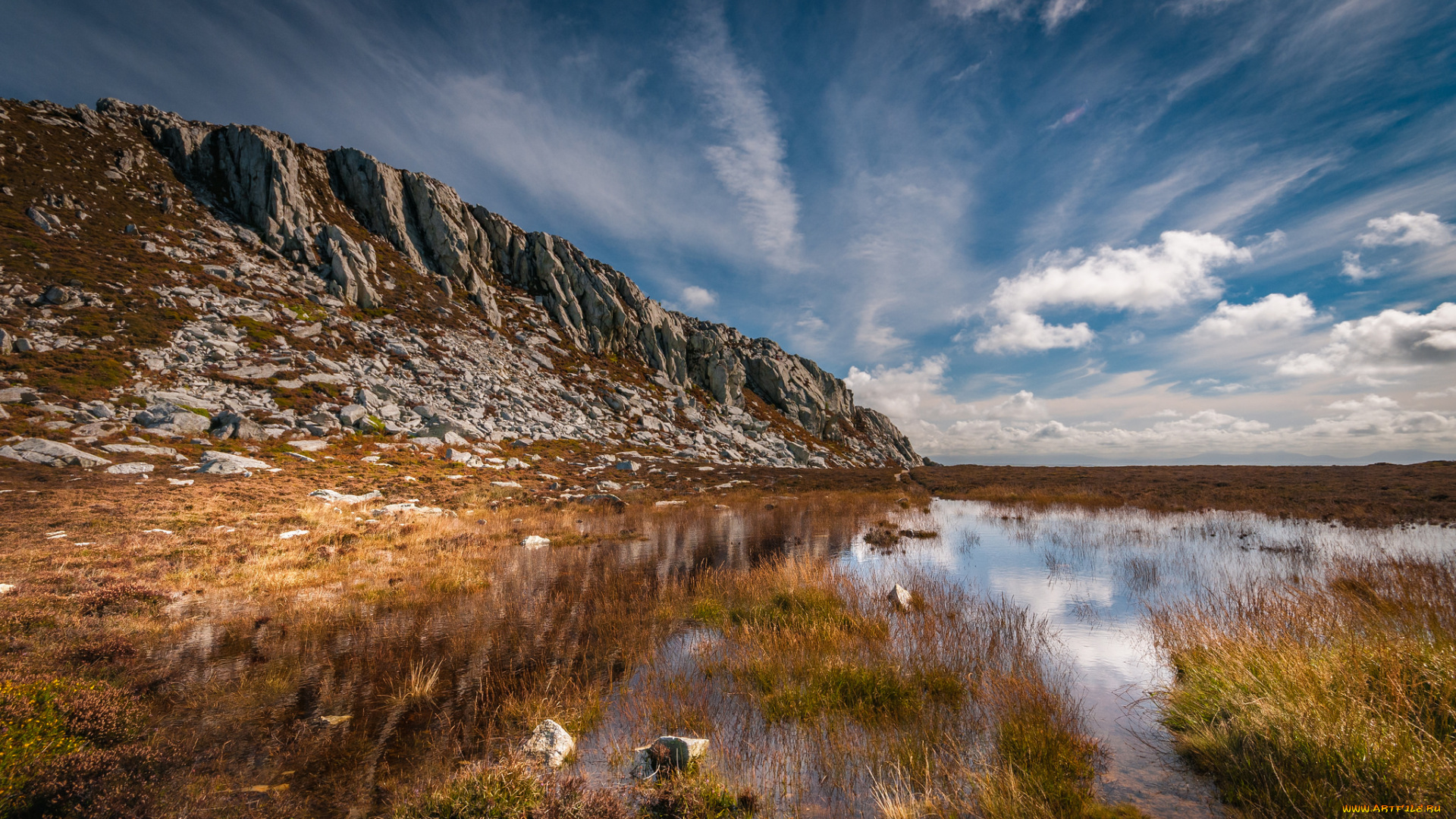природа, побережье, простор