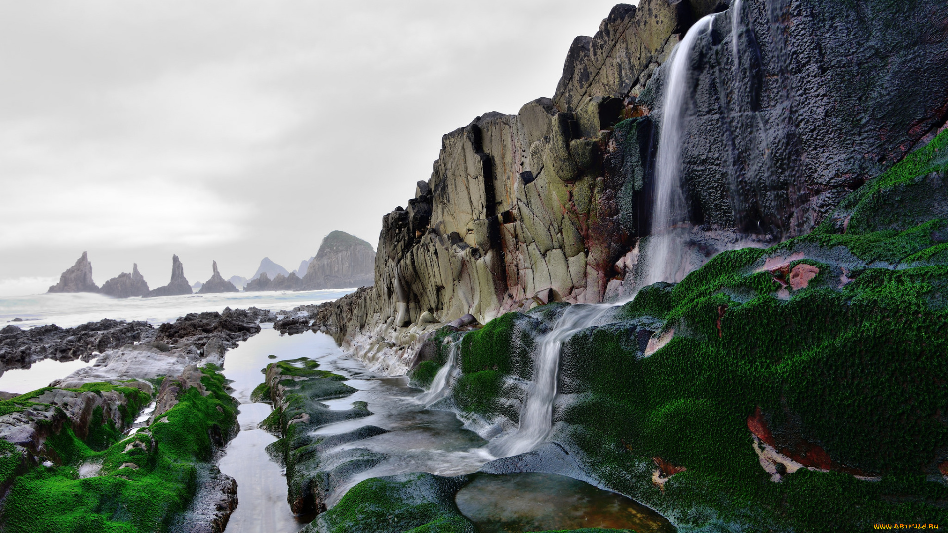 природа, водопады, простор