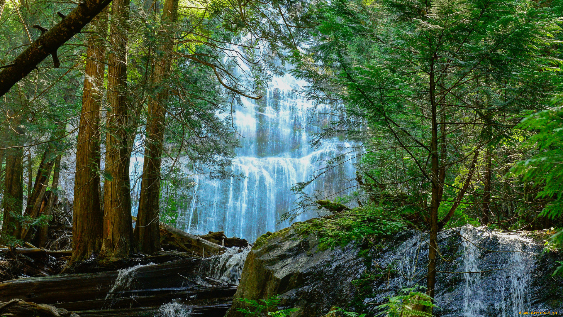 природа, водопады, простор