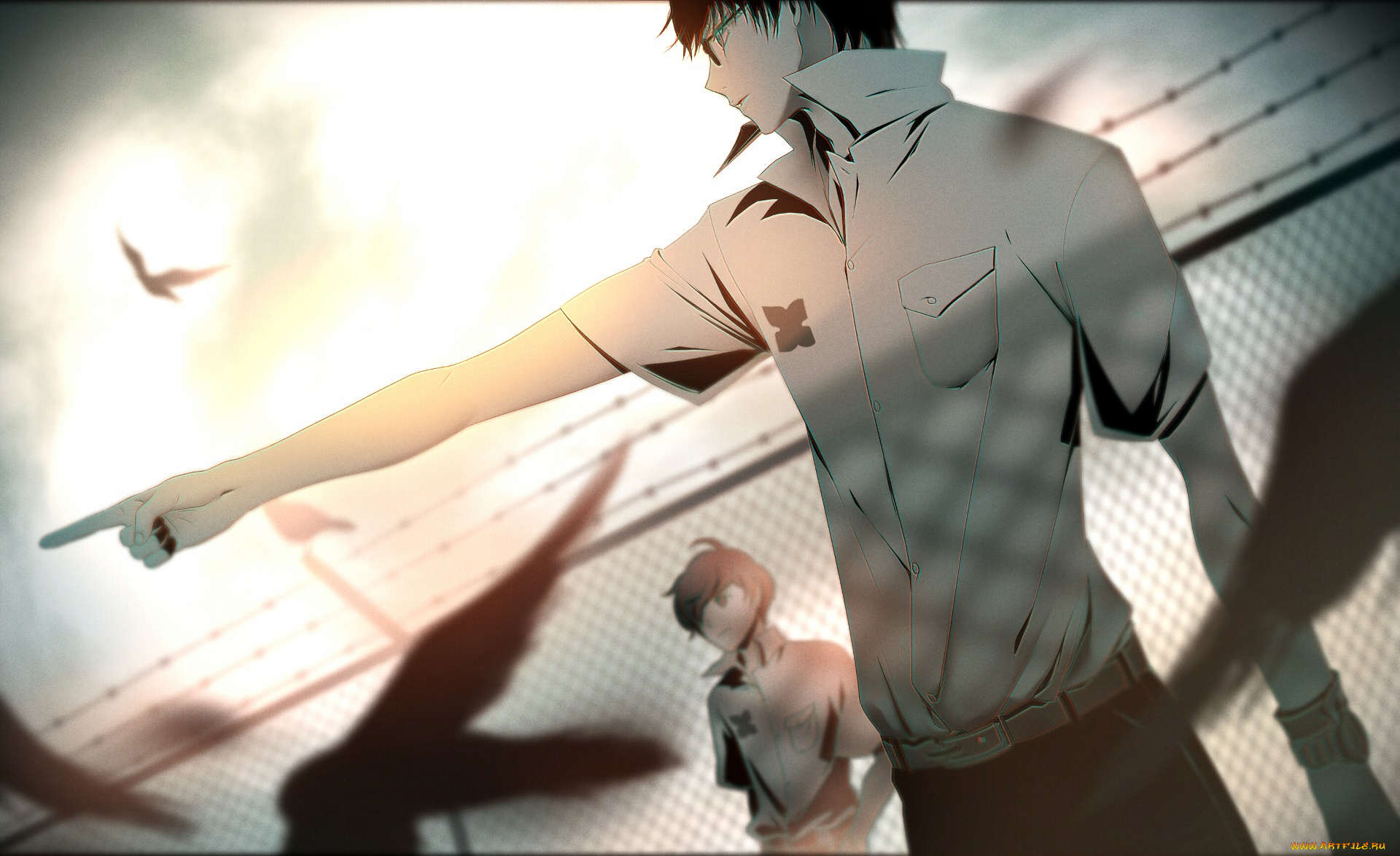 аниме, zankyou, no, terror, эхо, террора