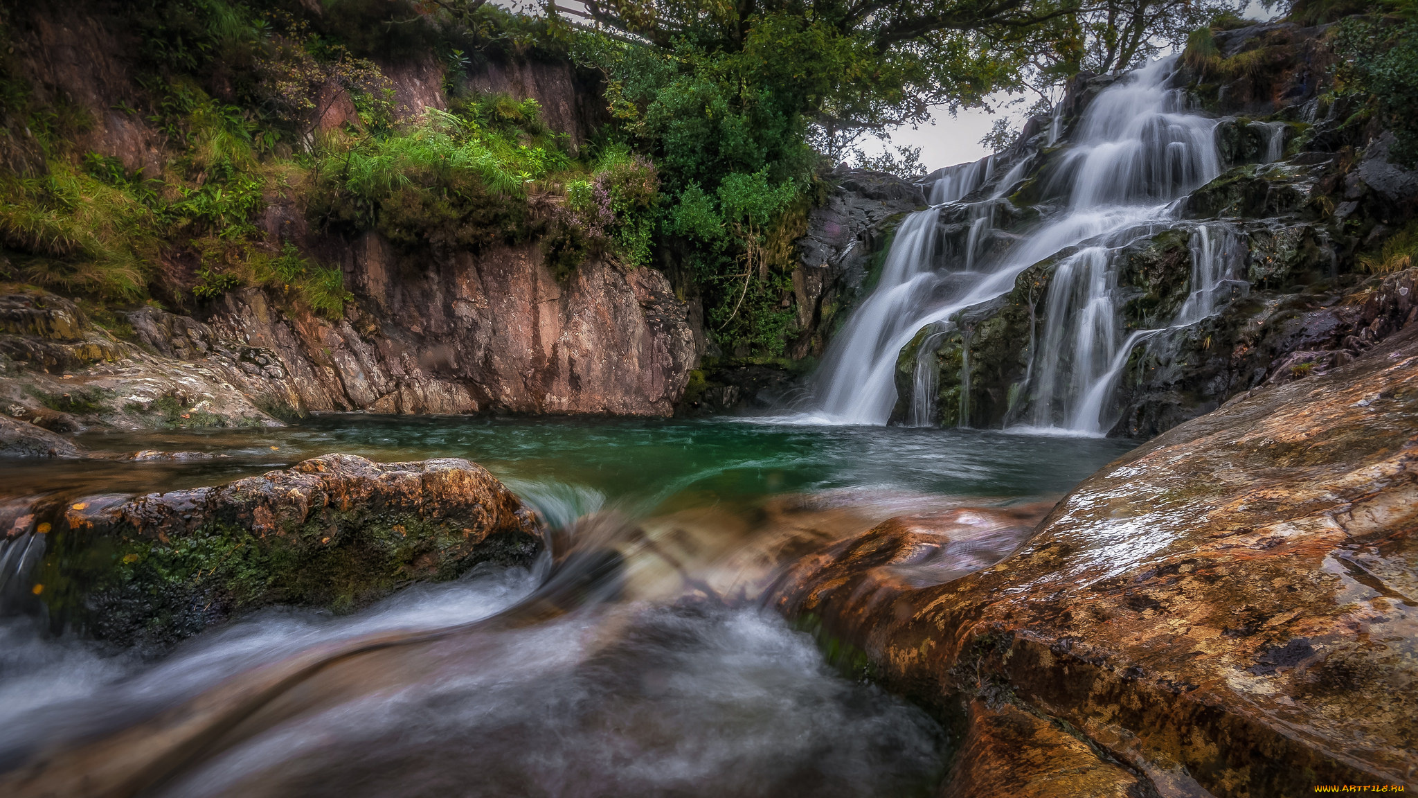 природа, водопады, простор