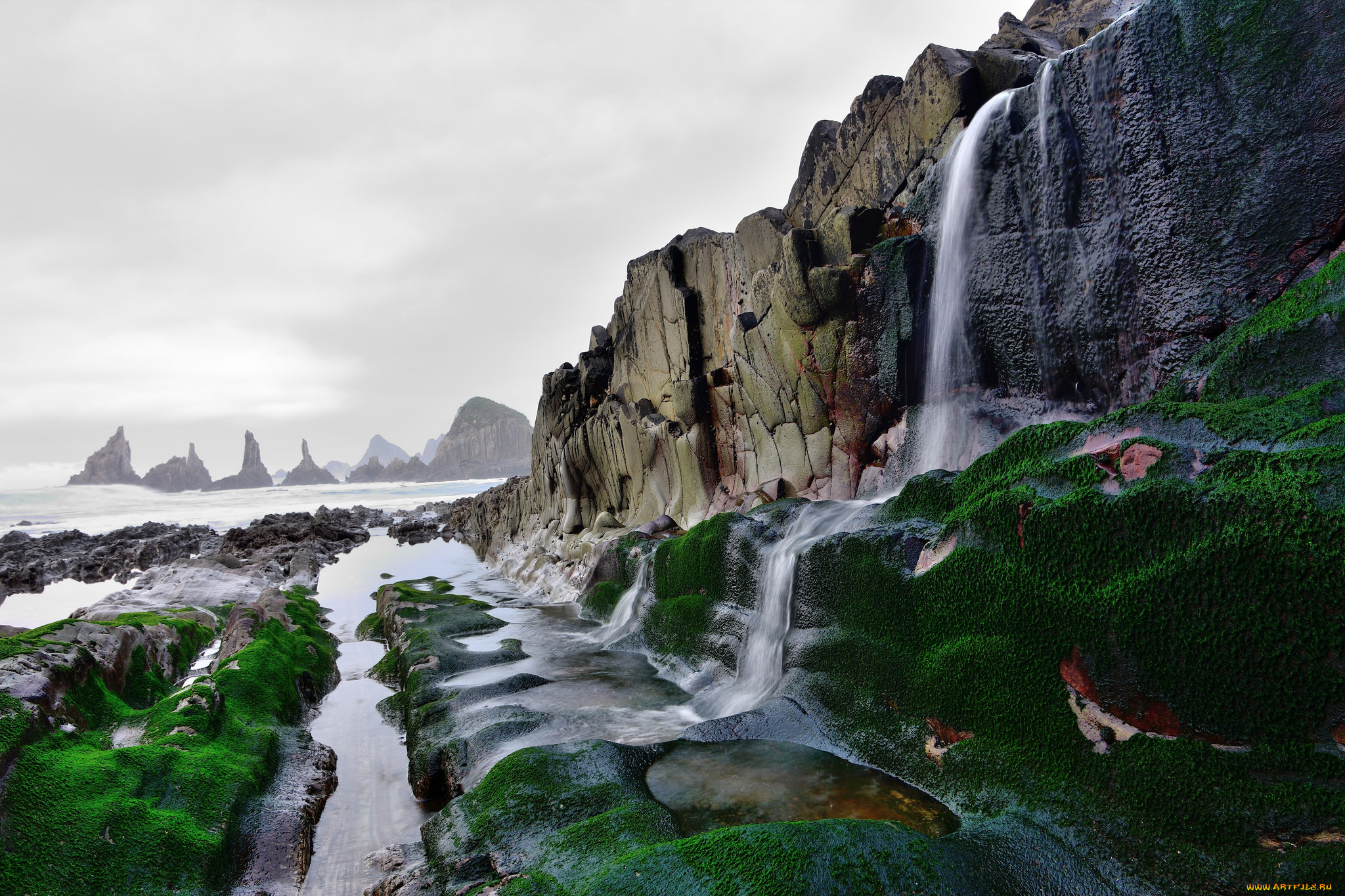 природа, водопады, простор