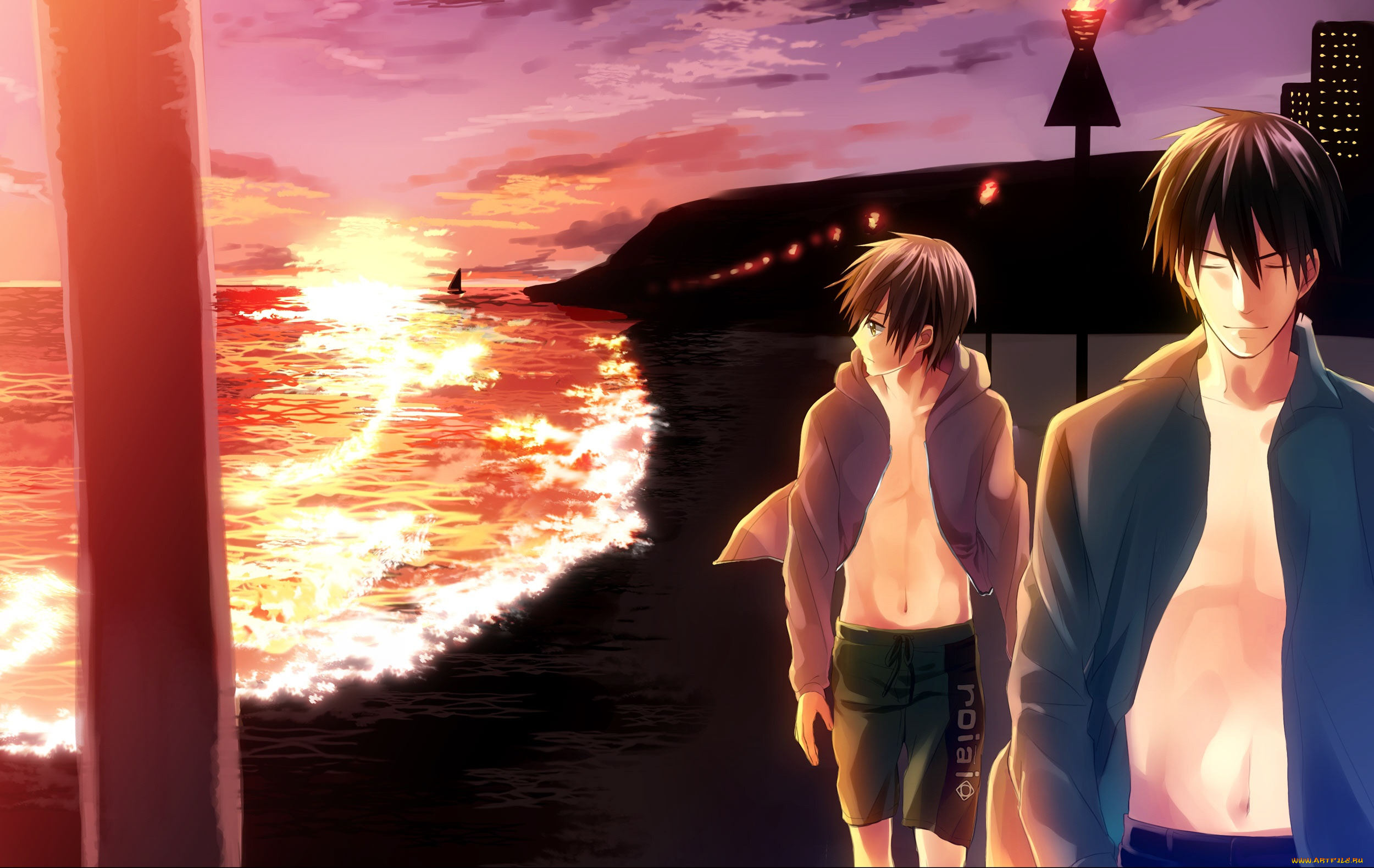 аниме, sekai, ichi, hatsukoi, парни